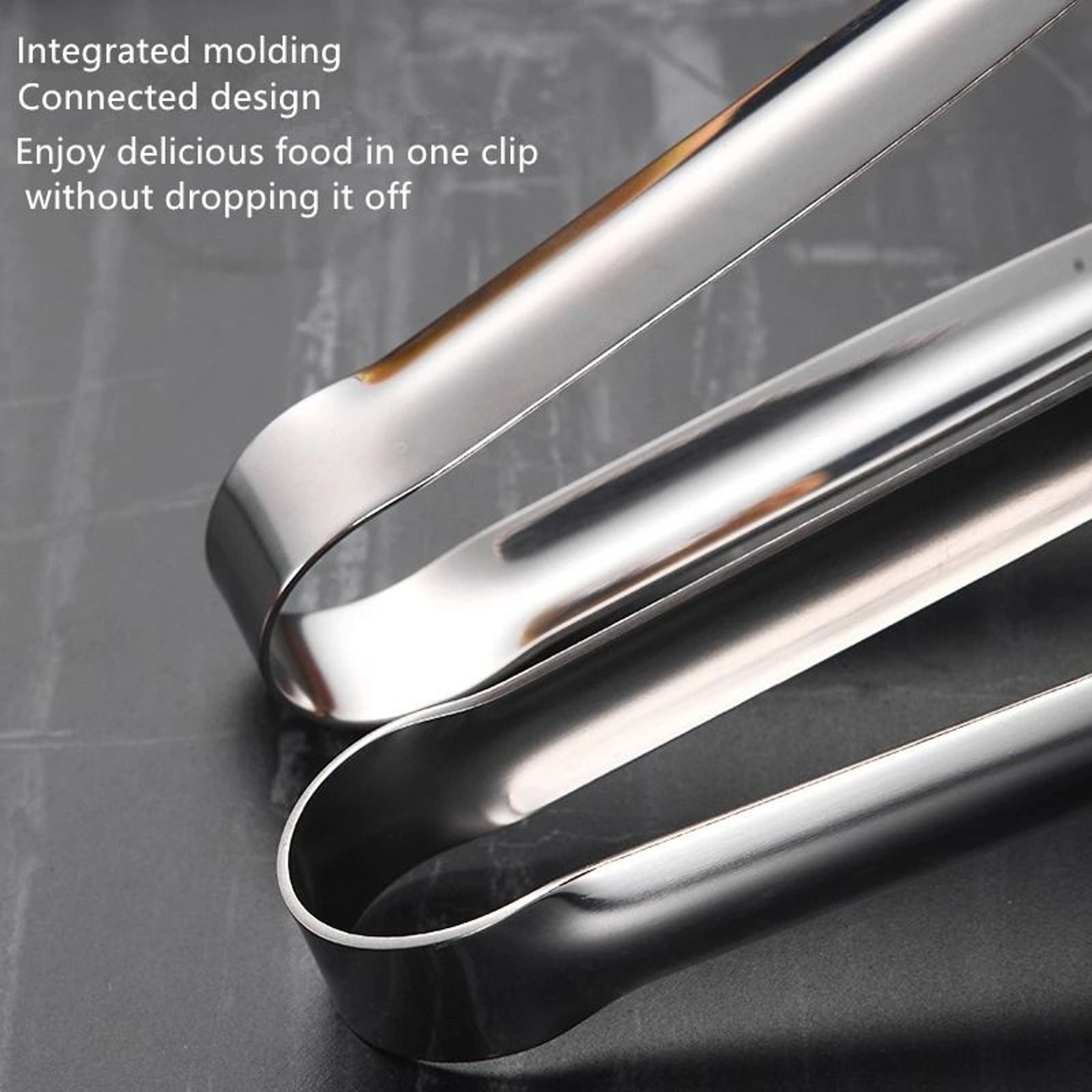 Stainless Steel Grill  BBQ Food Tongs 4