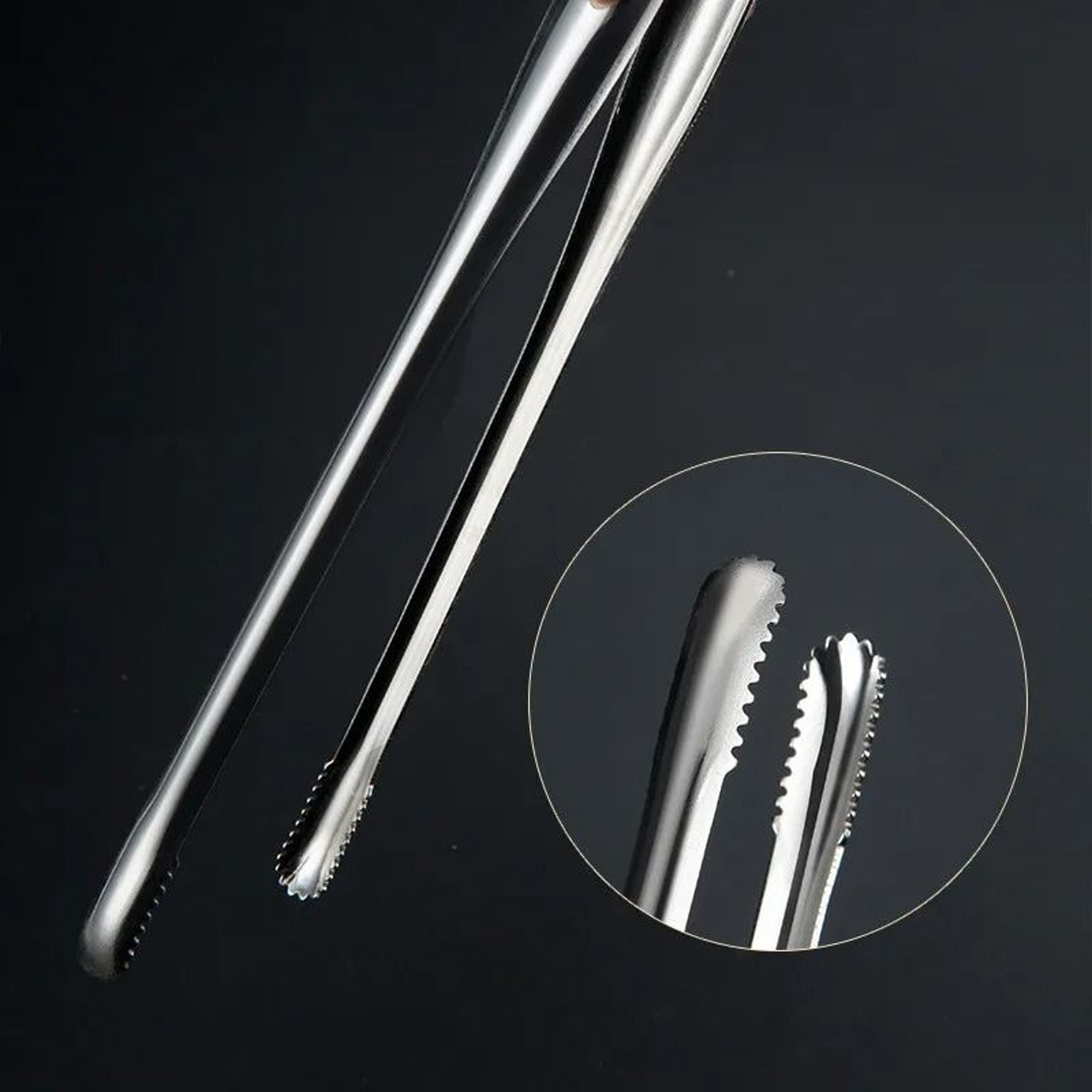 Stainless Steel Grill  BBQ Food Tongs 5