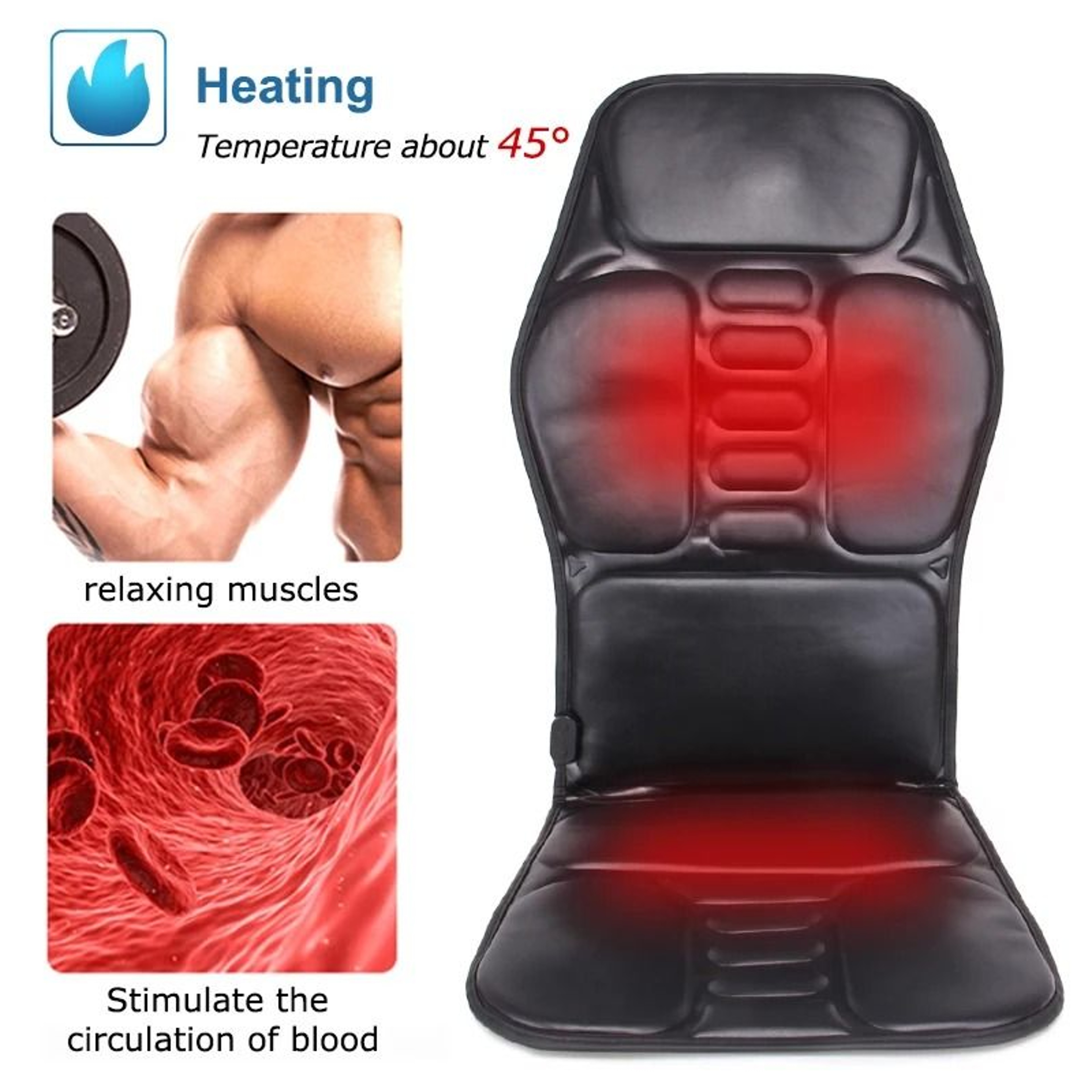 KLASVSA Electric Back Massager Chair Cushion 4