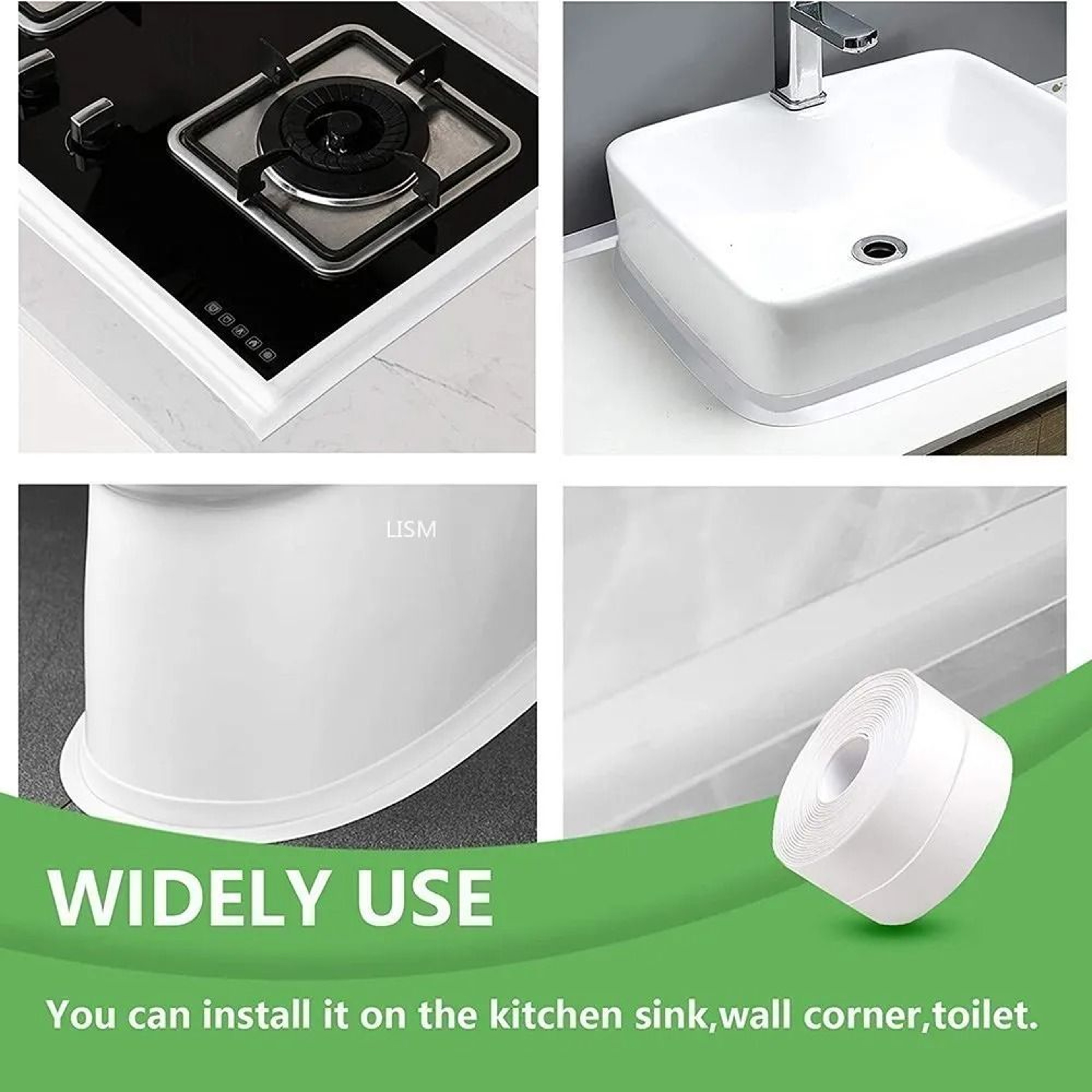 Waterproof PVC Bathroom And Kitchen Sealing Tape 1