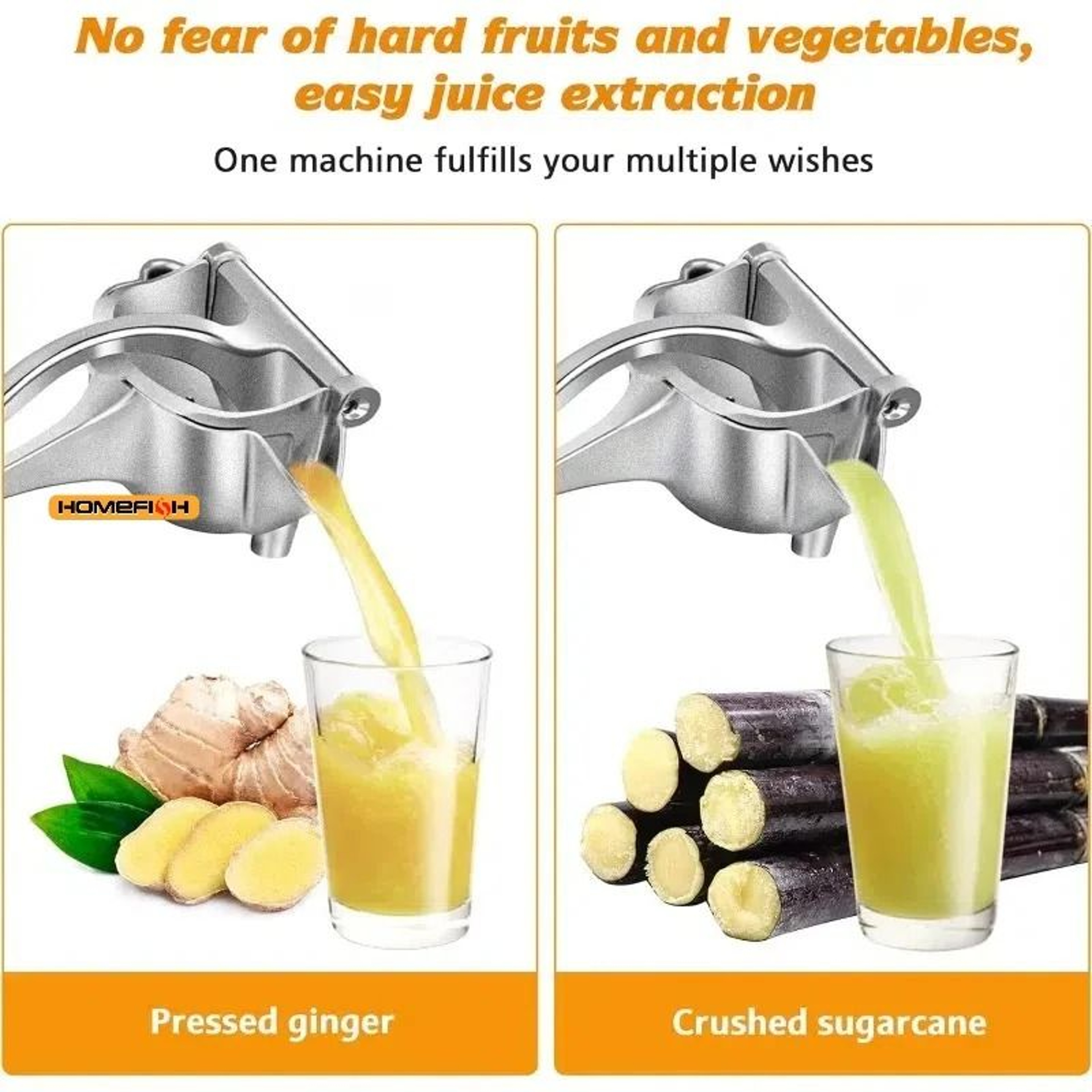 Portable Manual Aluminum Alloy Juice Squeezer 5