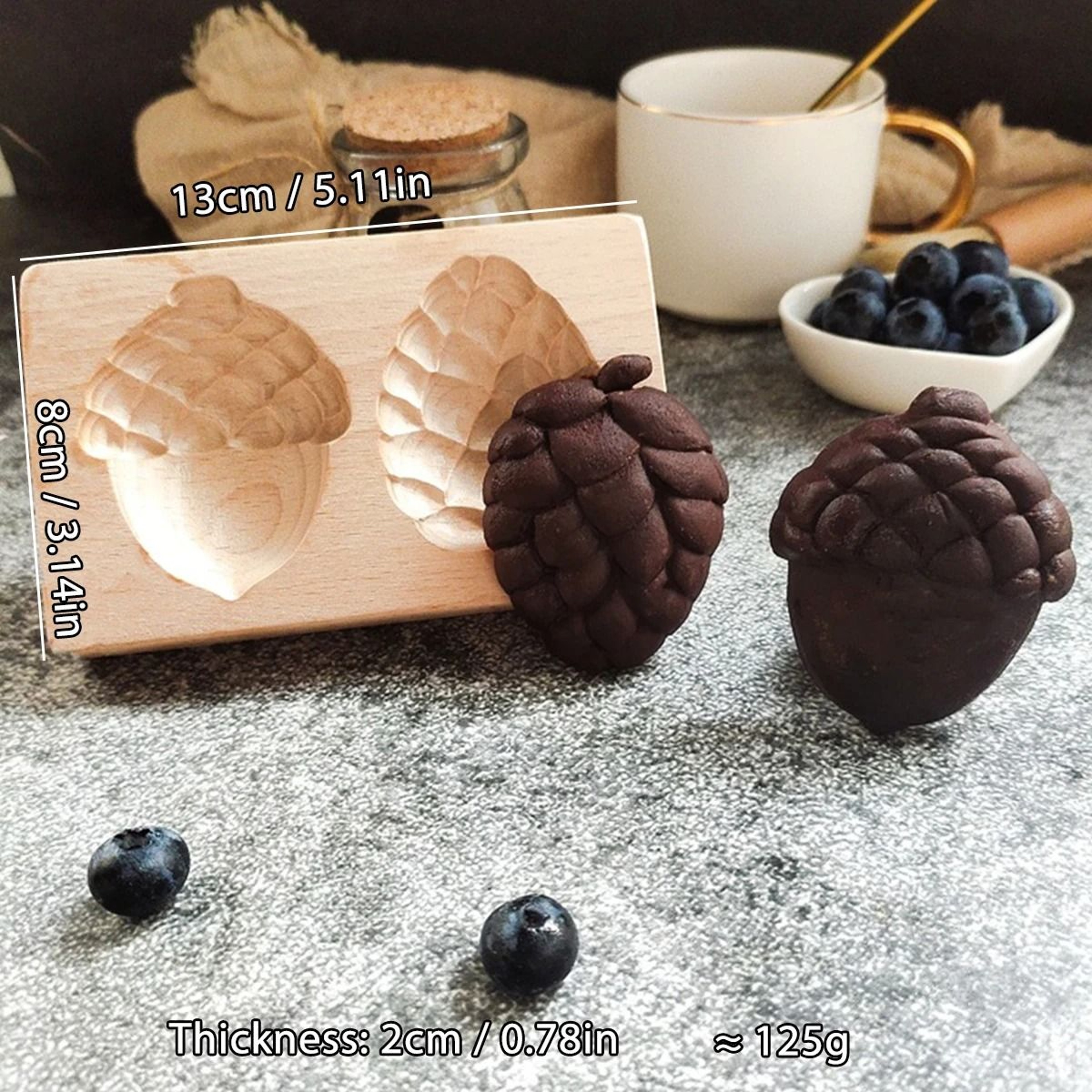 Christmas 3D Engraved Wooden Cookie Mold 10