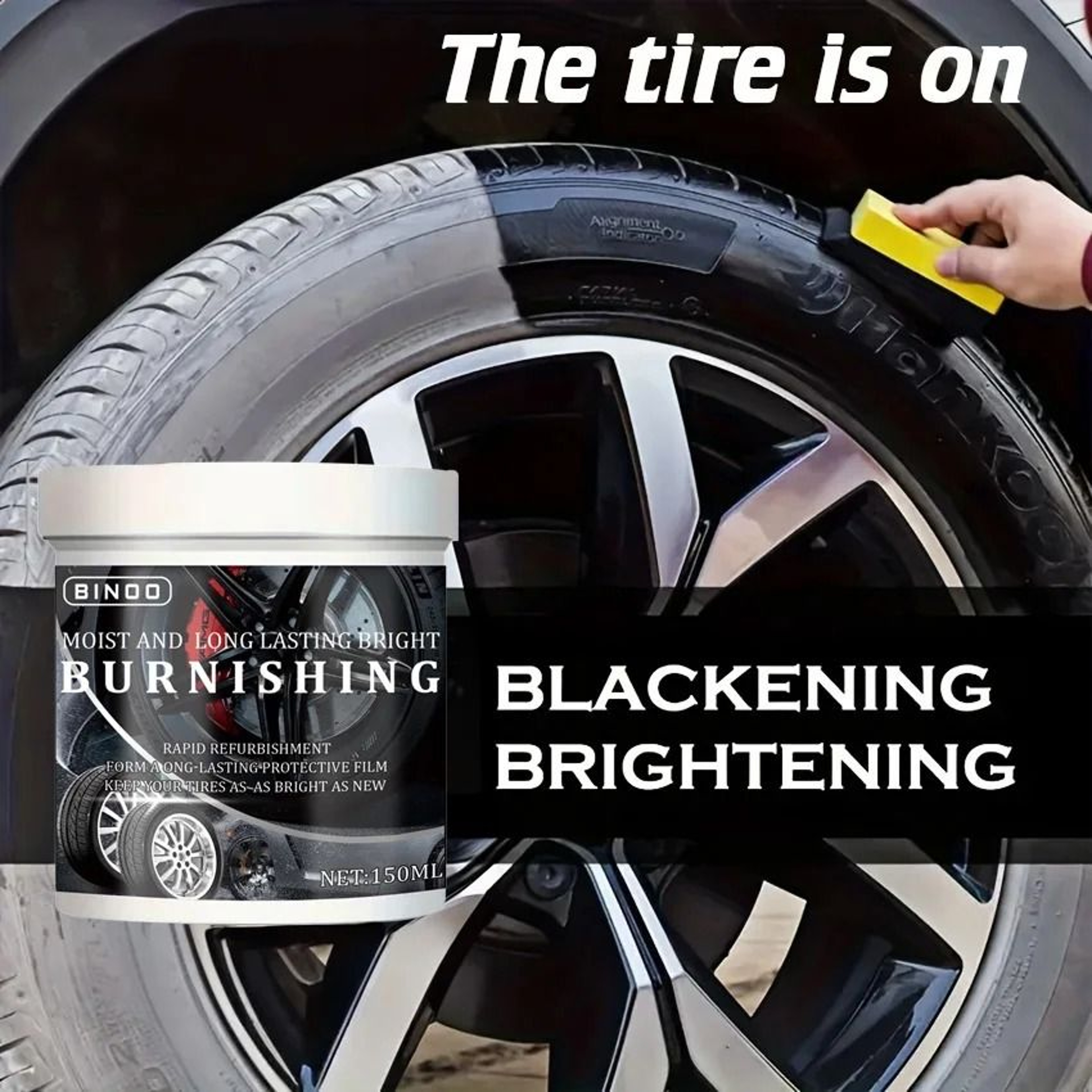 Binoo Tire Blackening Coating Wax And Protection Kit 0