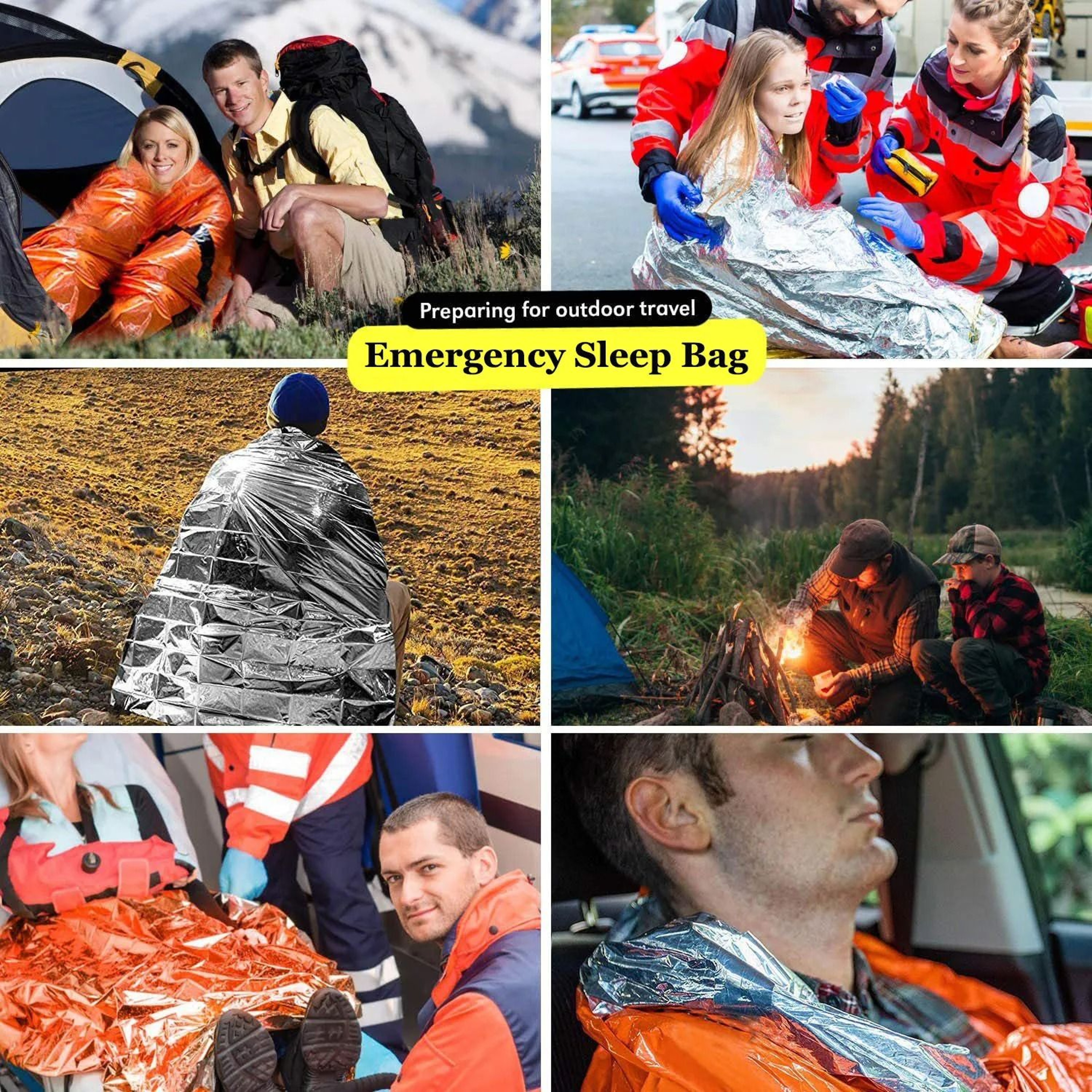 Portable Waterproof Emergency Survival Sleeping Bag 3