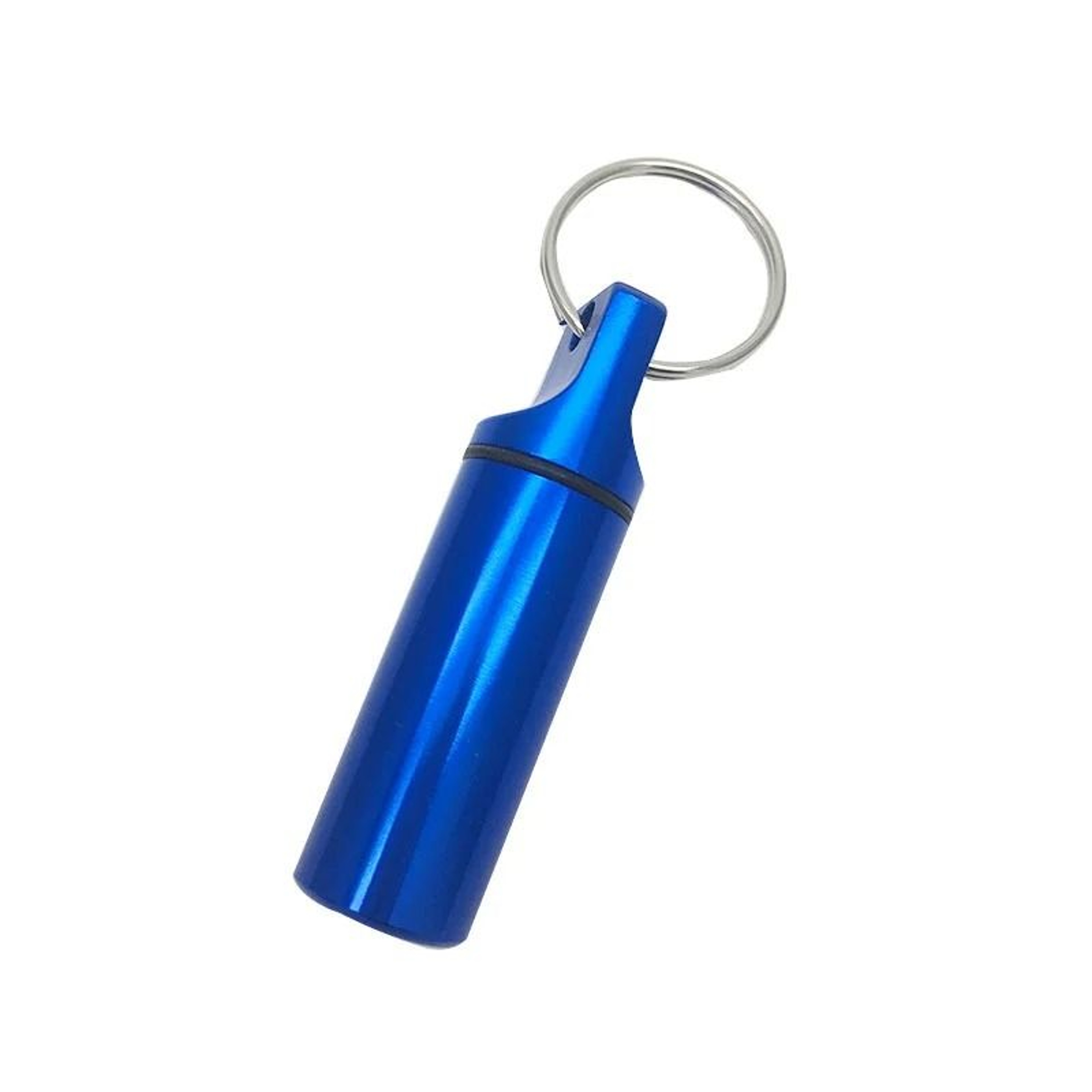 Aluminum Waterproof Pill Box Case With Keychain 2