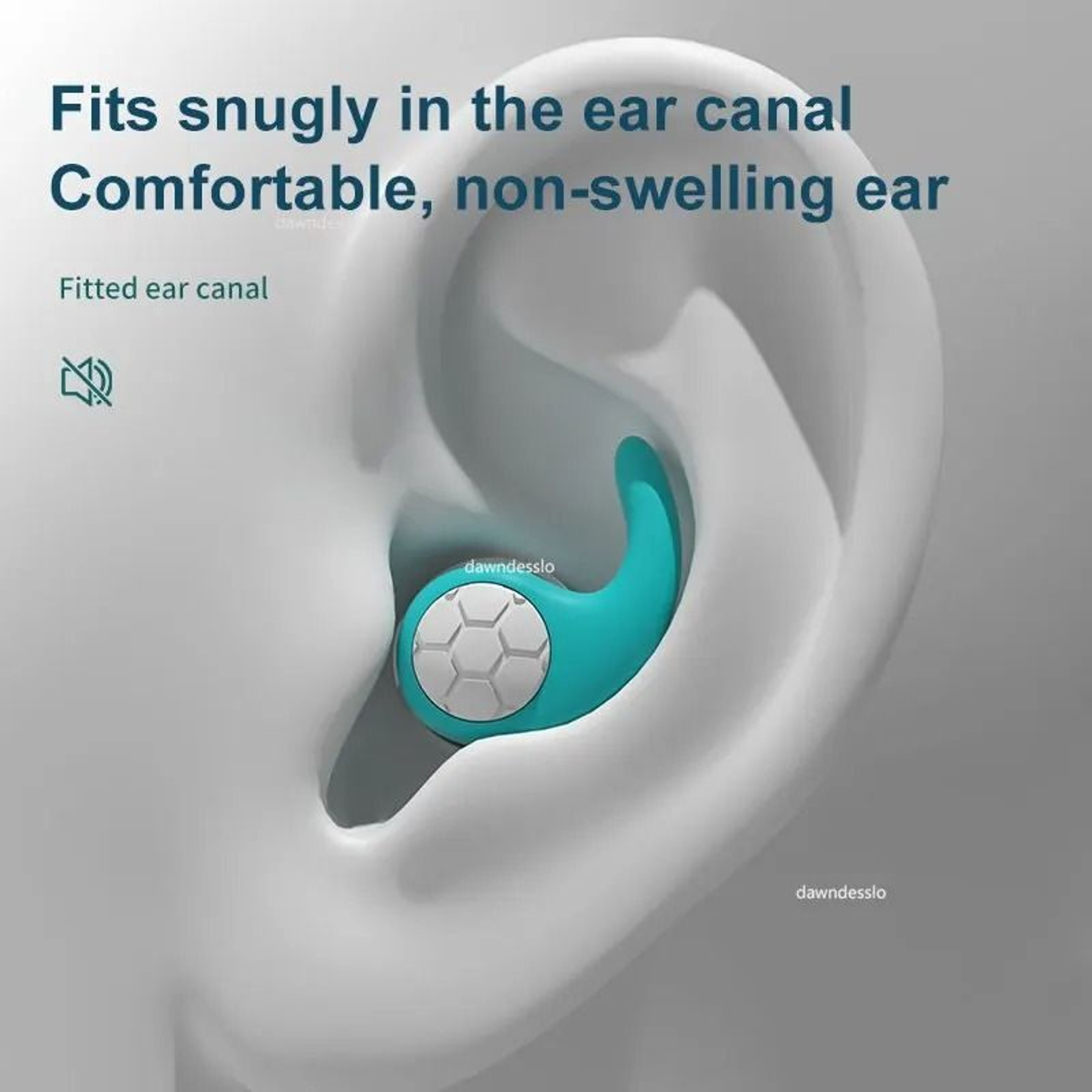 Silicone NoiseCancelling ThreeLayer Earplugs 4