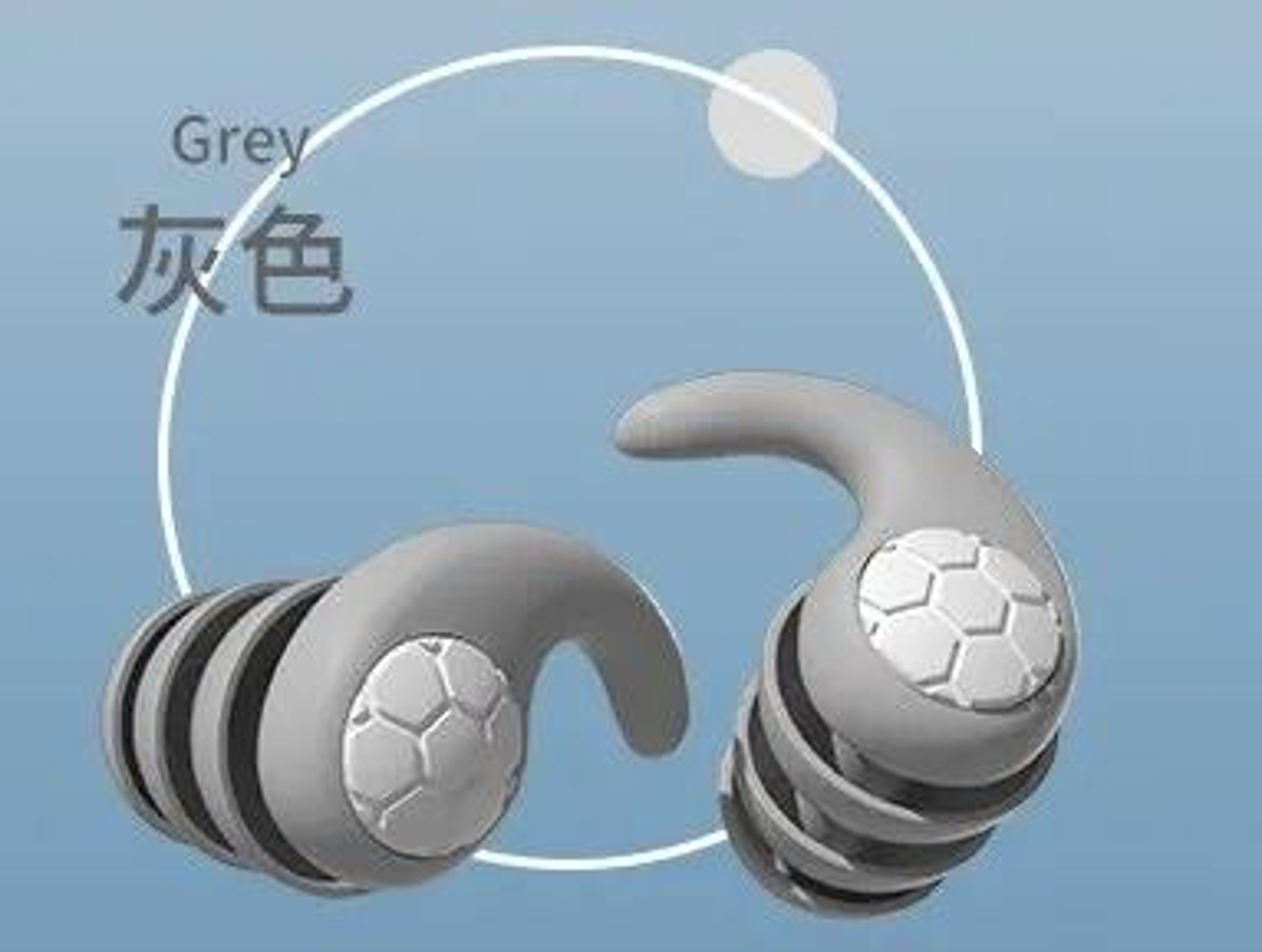 Silicone NoiseCancelling ThreeLayer Earplugs 6