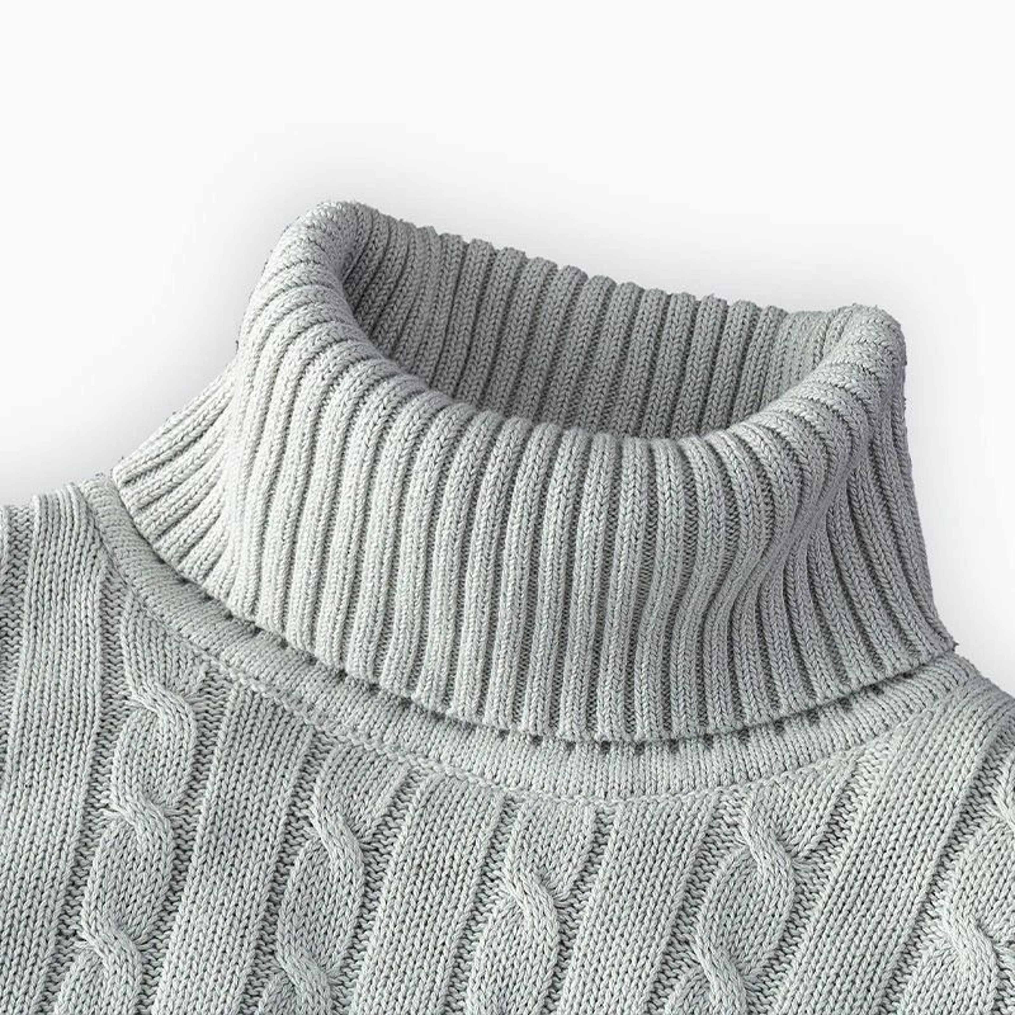 New Mens Turtleneck Knitted Woolen Sweater 14