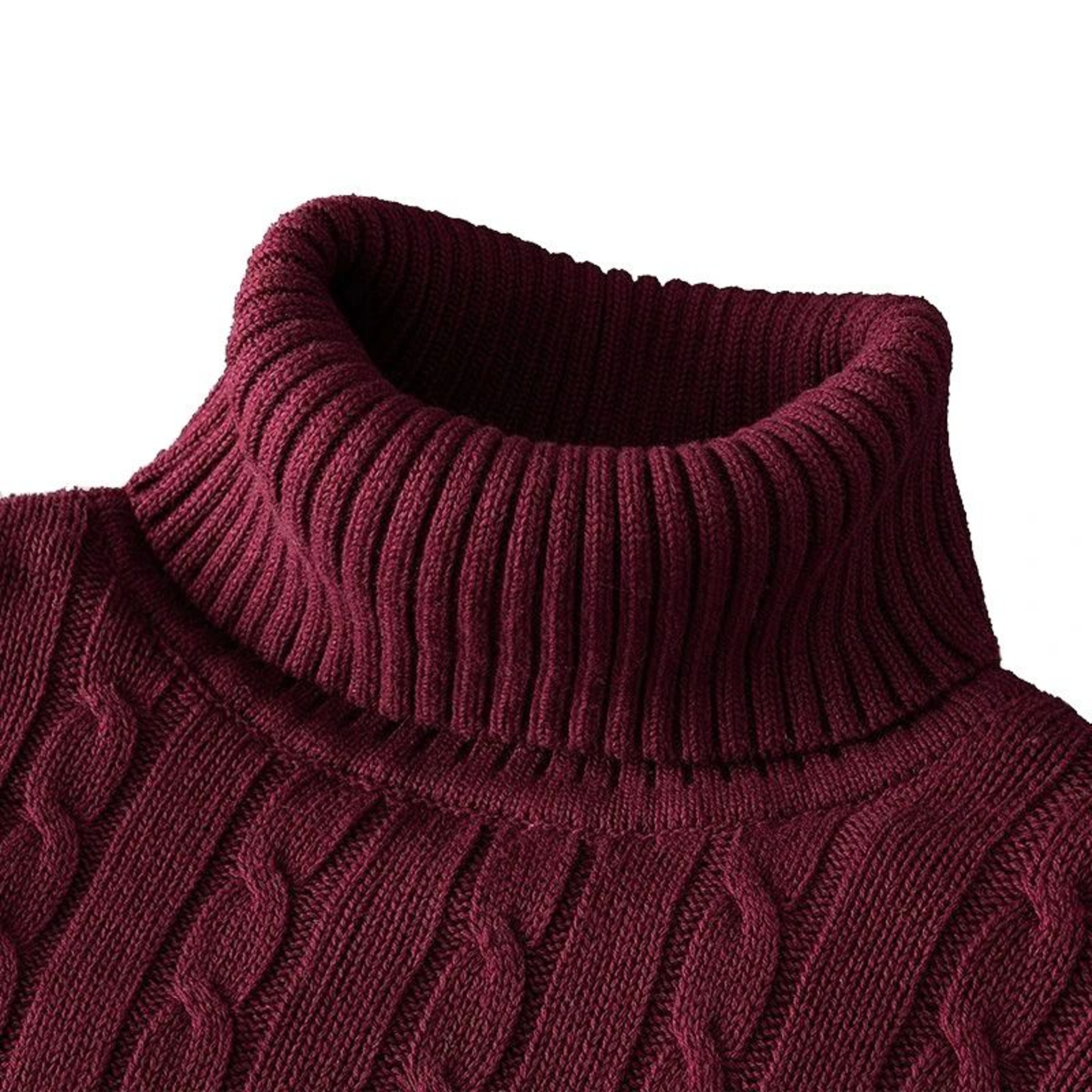 New Mens Turtleneck Knitted Woolen Sweater 7