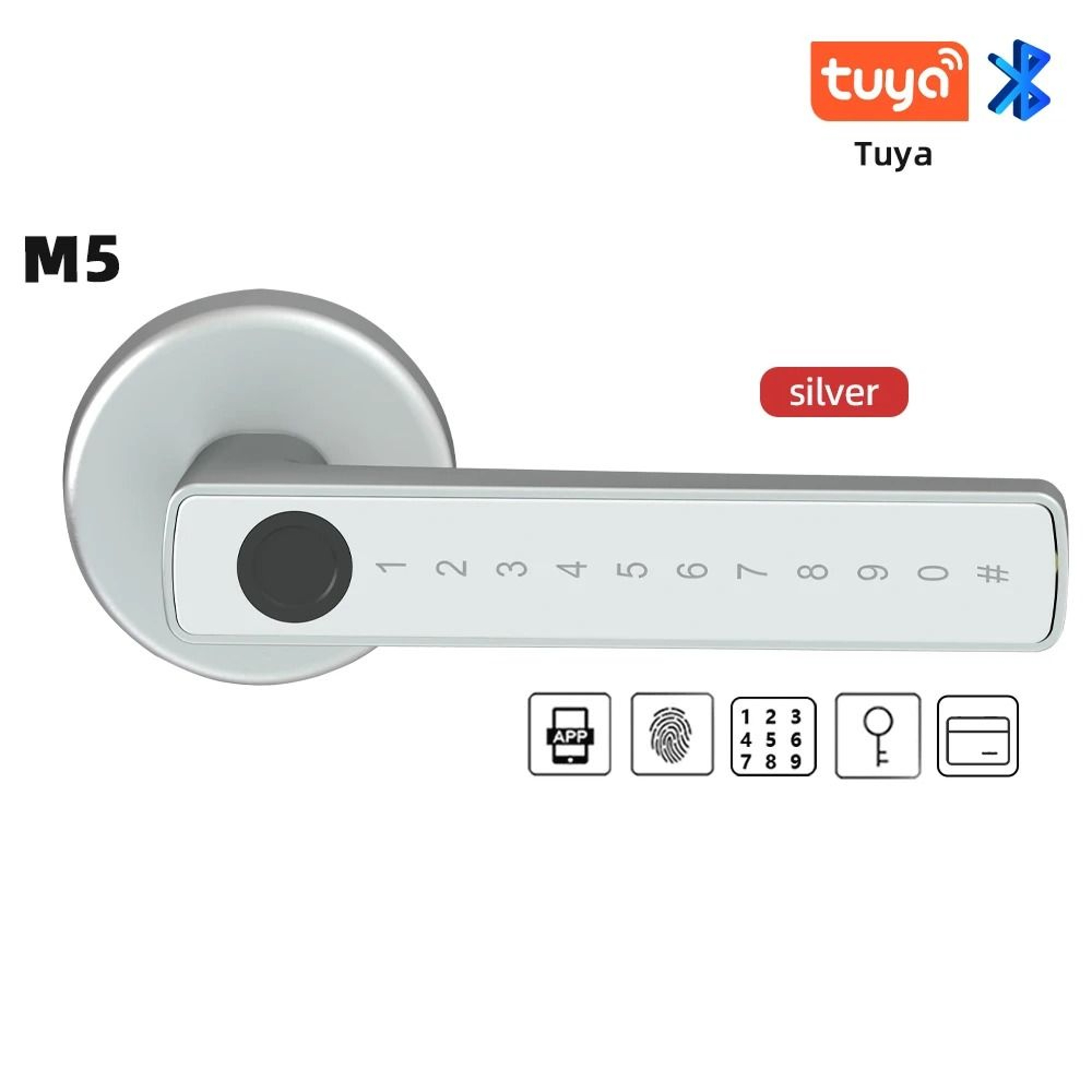 RAYKUBE M5 Tuya BLE Smart Fingerprint Door Lock 6