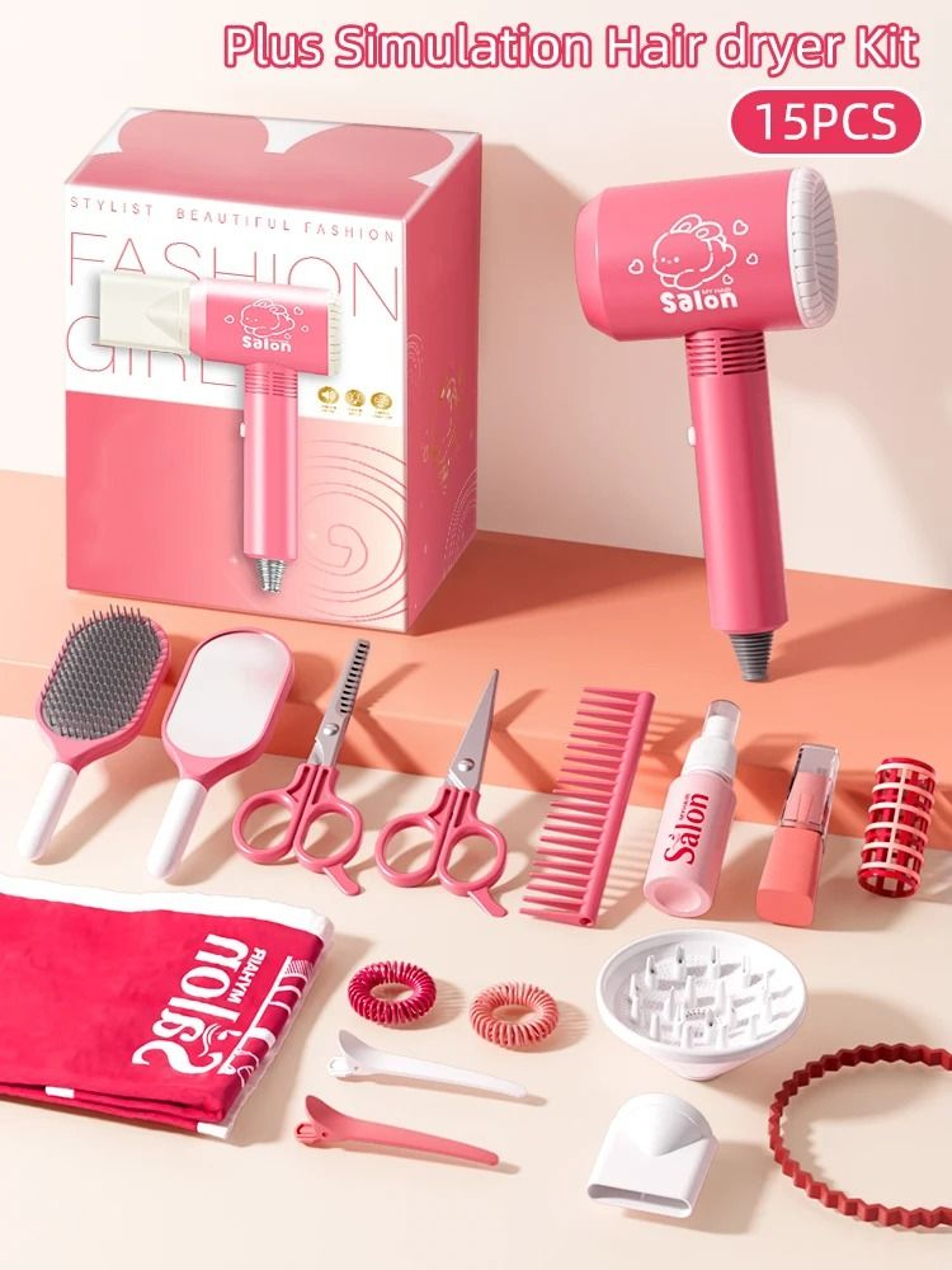 Kids Simulation Haircut And Makeup Role Play Kit 8
