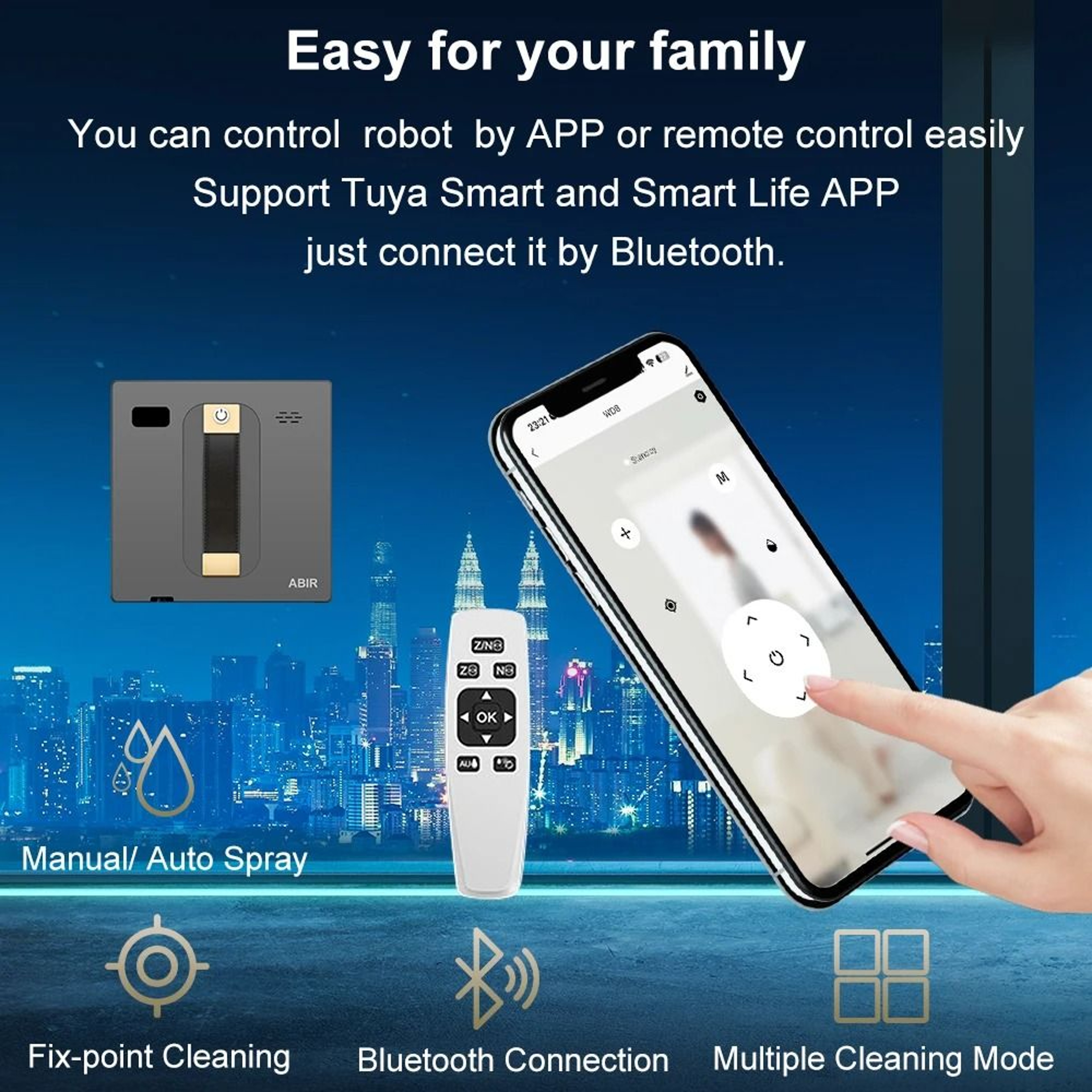 ABIR WD8 Smart Robot Window Cleaner 4
