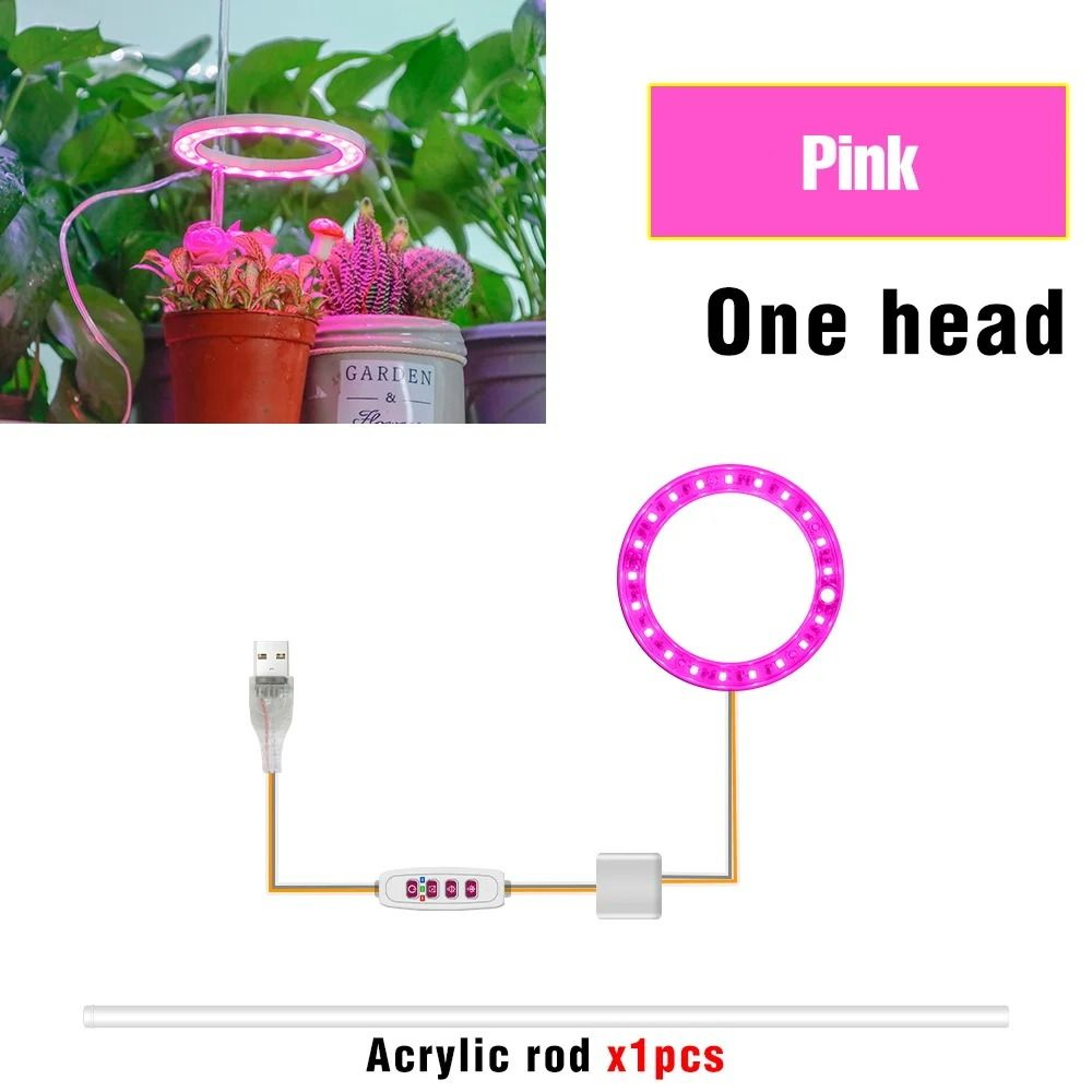LED Full Spectrum USB Phytolamp Indoor Grow Lights 8