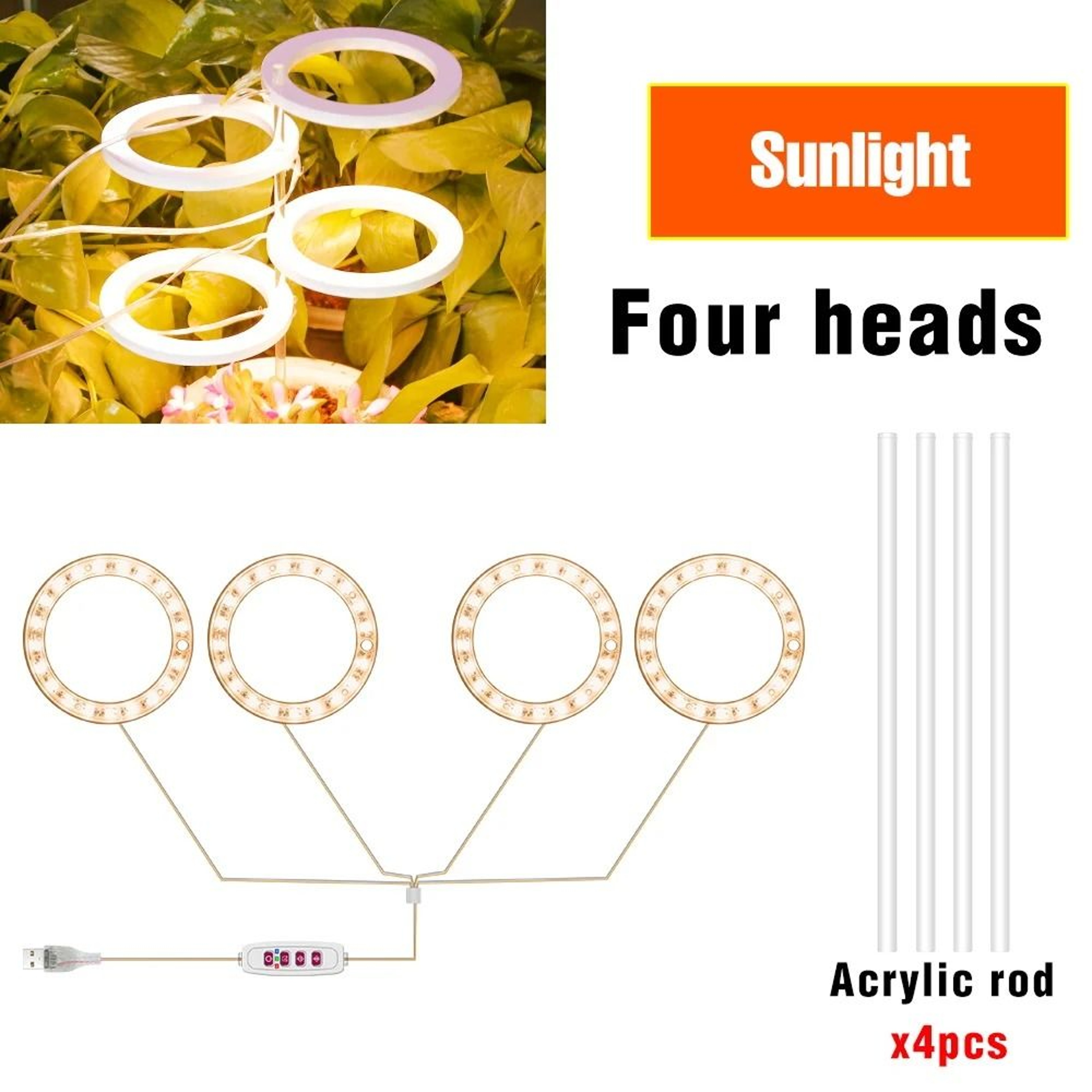 LED Full Spectrum USB Phytolamp Indoor Grow Lights 17