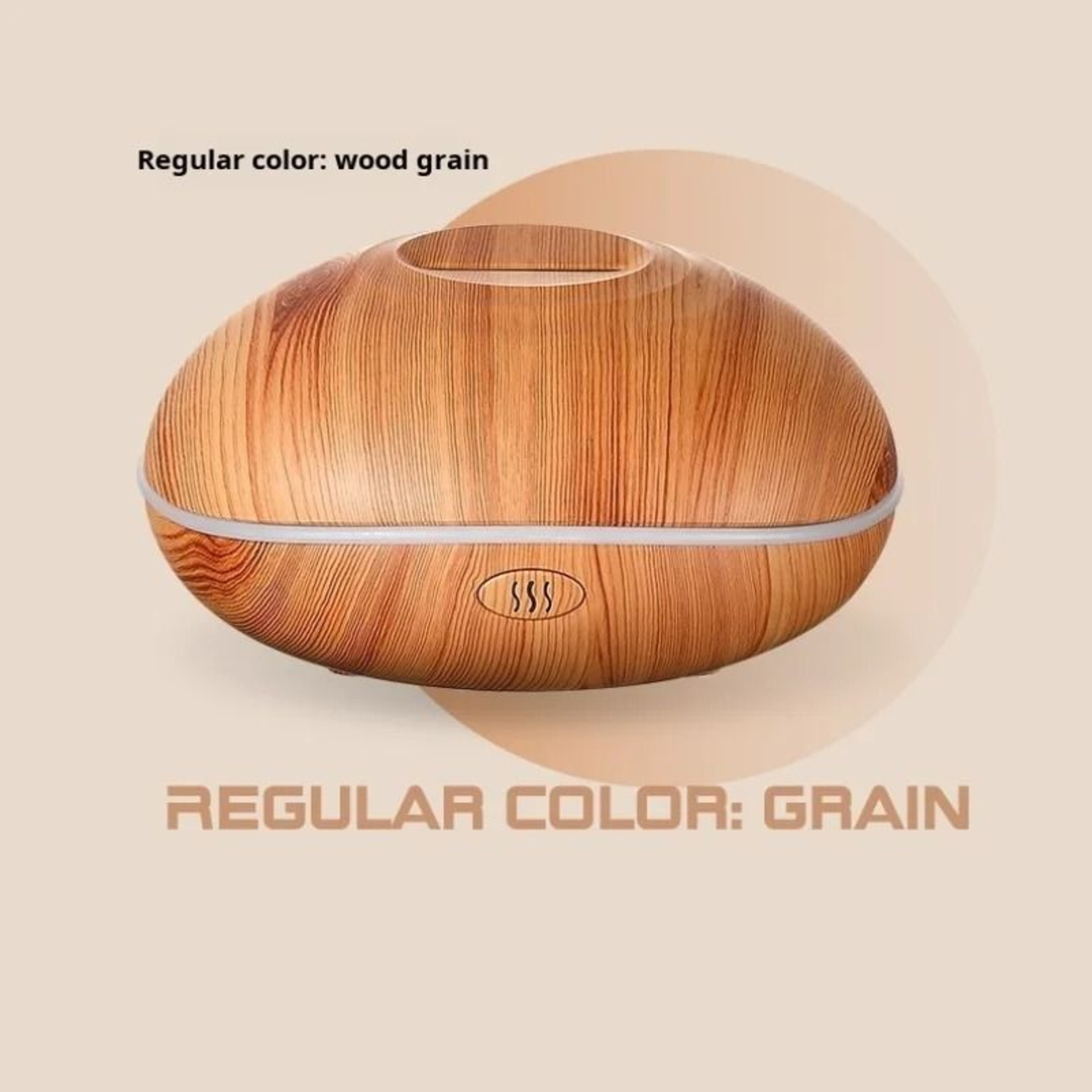 7Color Fire Flame Wood Grain Aromatherapy Diffuser 5