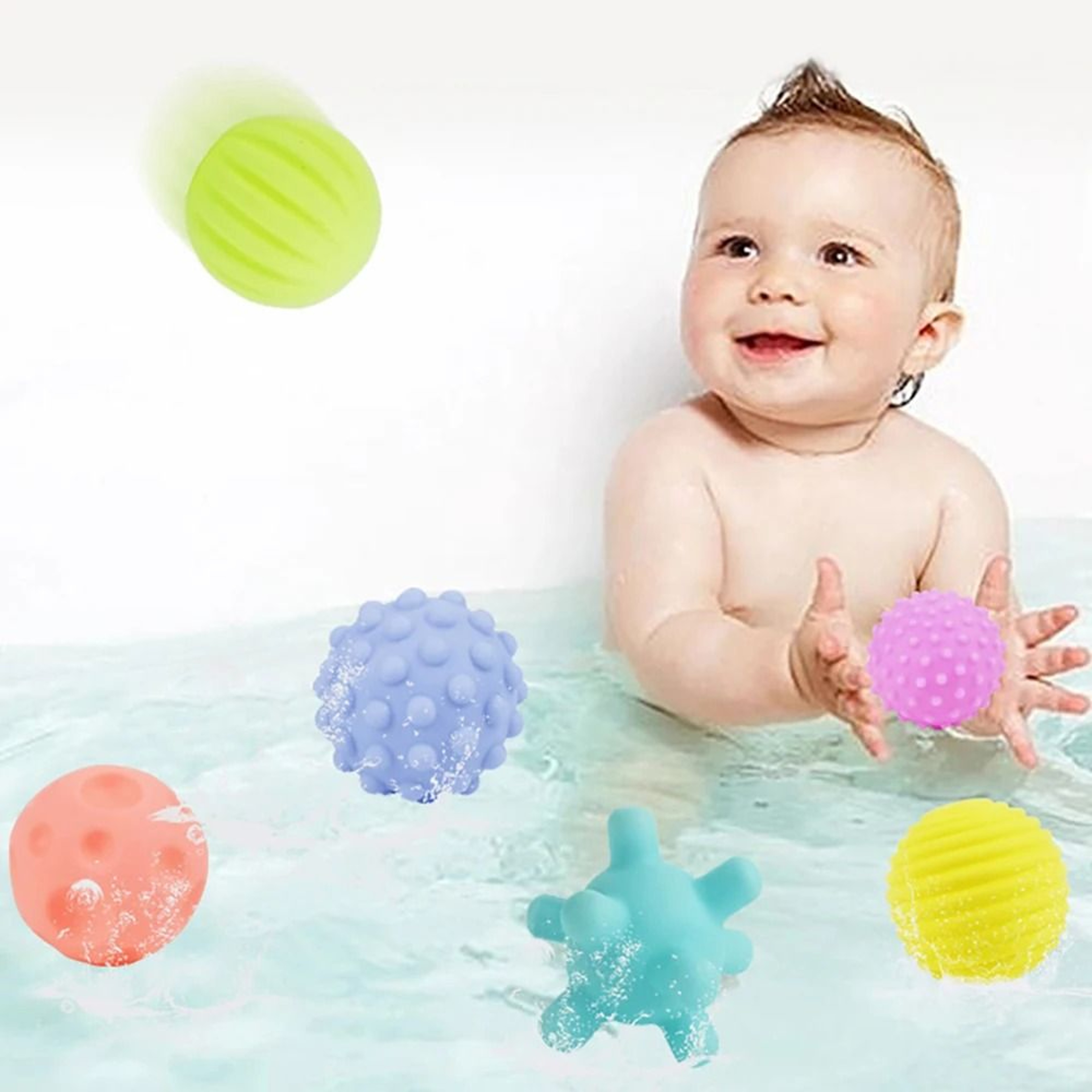 Textured Multi Sensory Baby Touch Ball Set 5