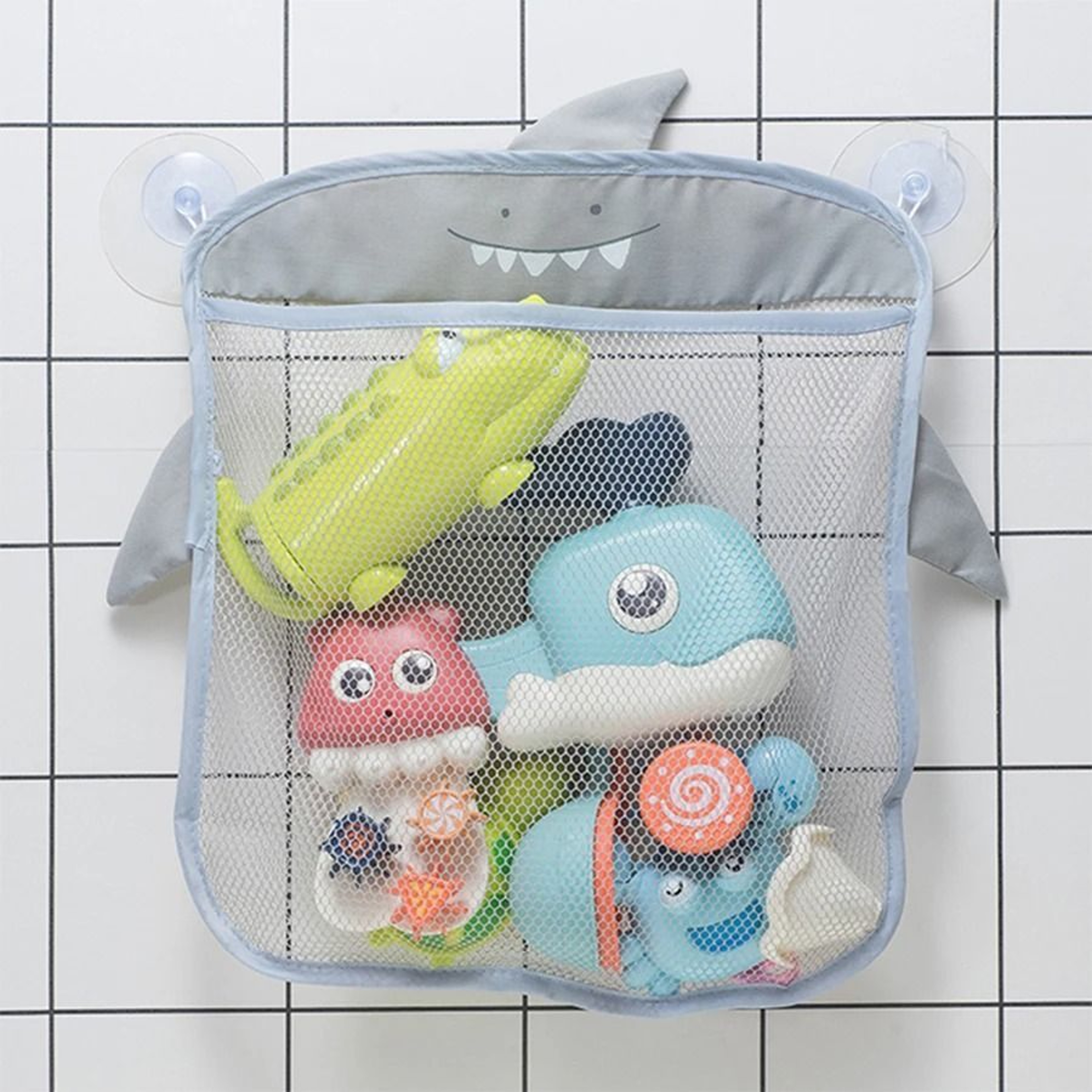 Cartoon Animal Bathroom Mesh Storage Bag 7