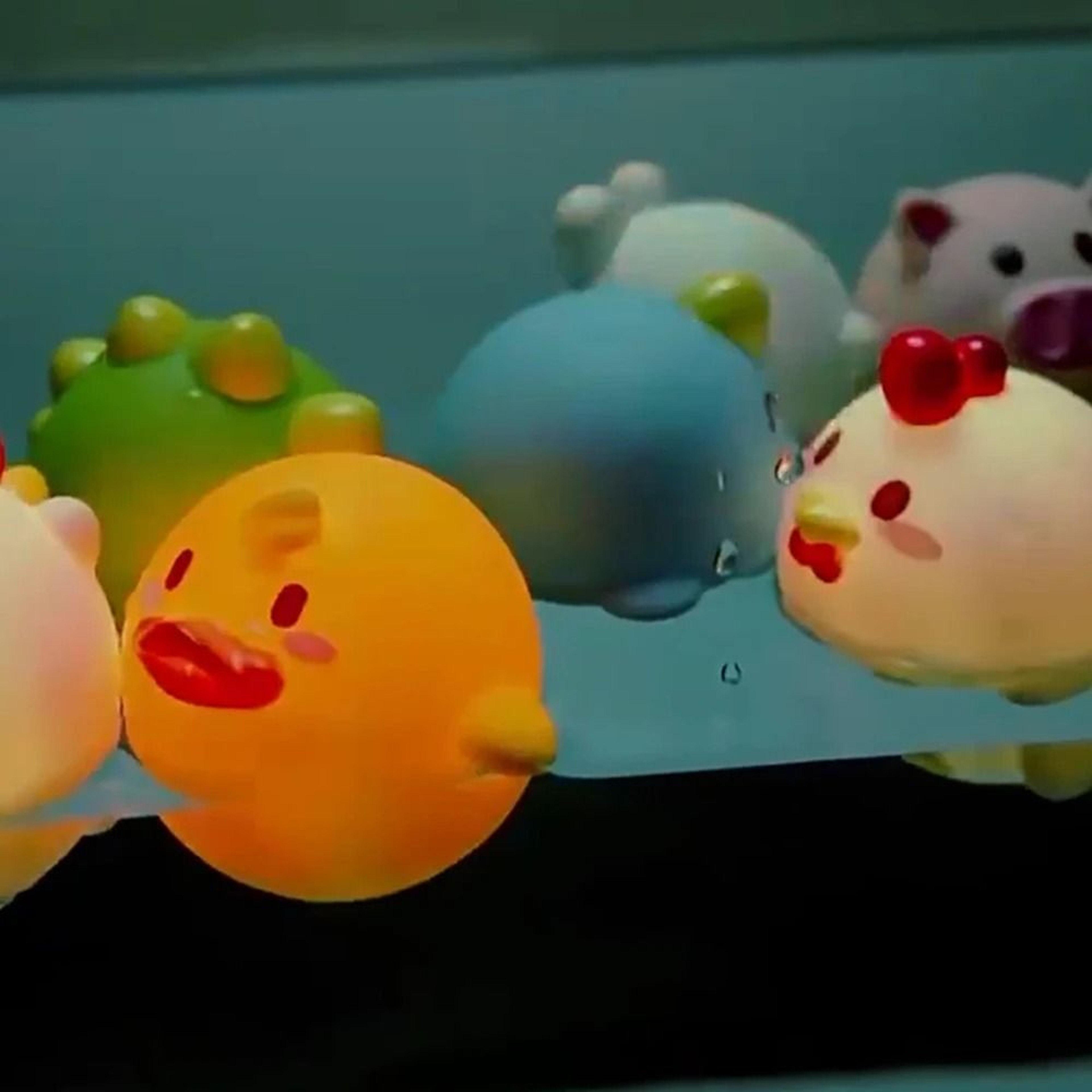 Luminous LED Animal Bath Toy With Water Induction 5
