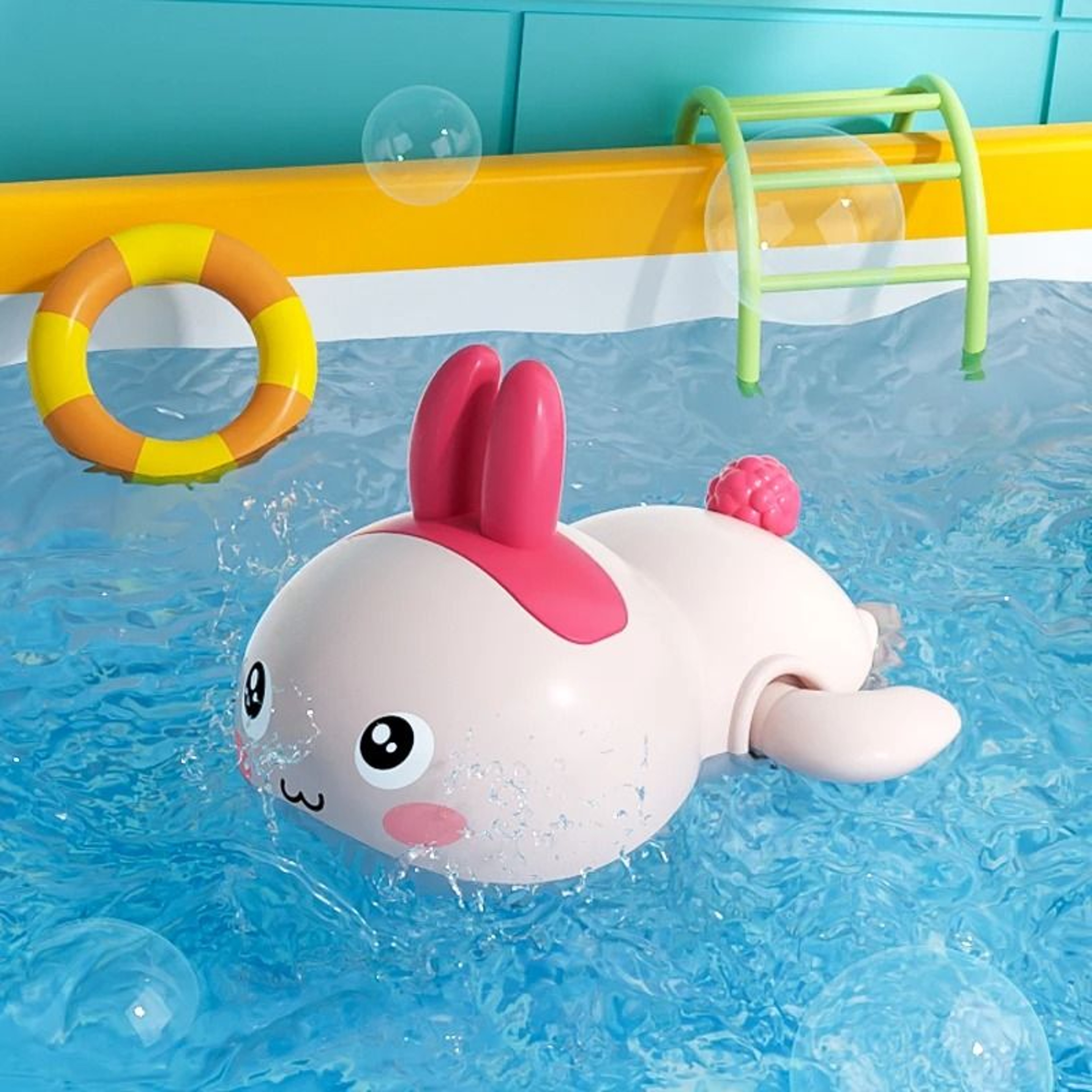 Wind Up Floating Clockwork Animal Bath Toy 8
