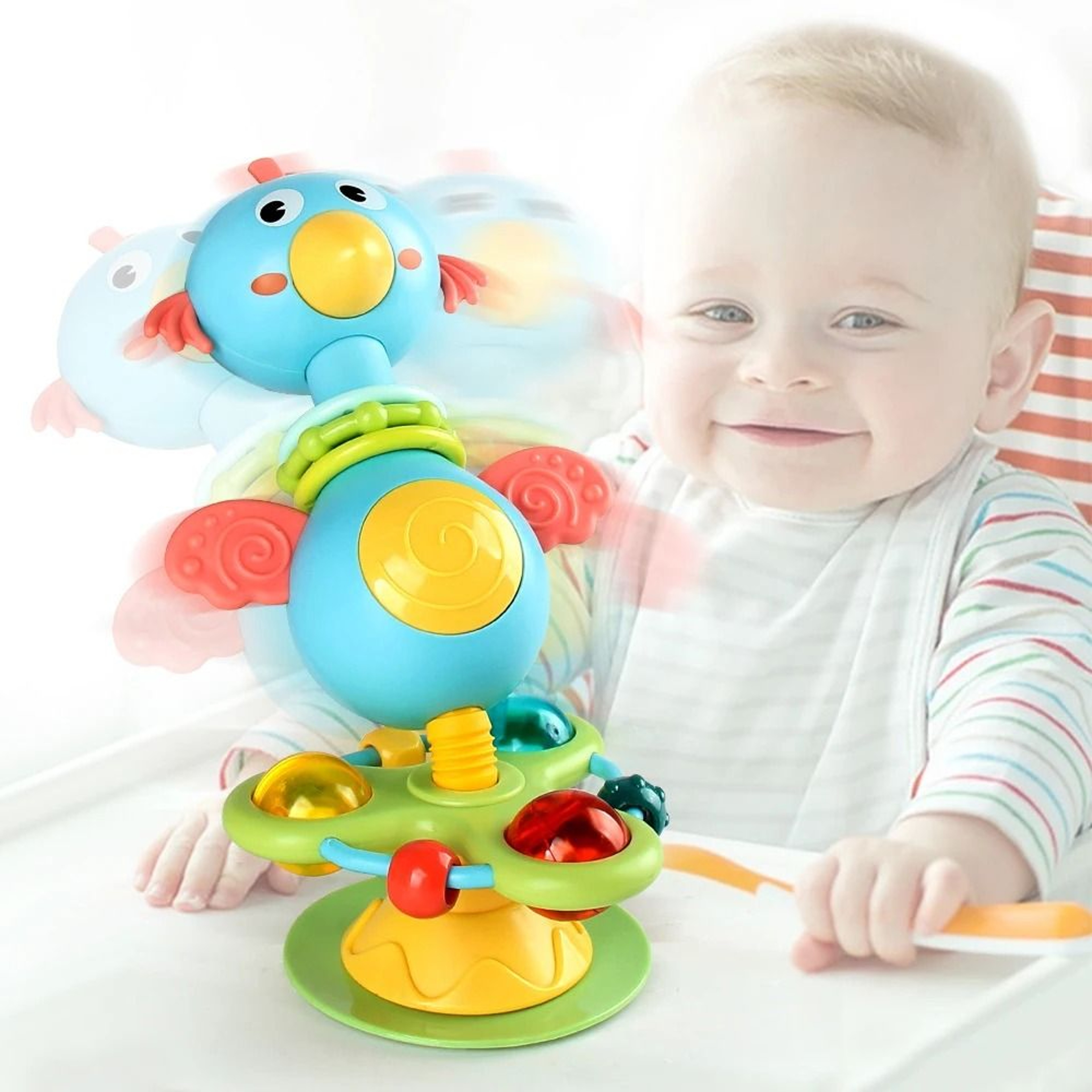 Baby Cartoon Interactive Suction Cup Tray Toy 5