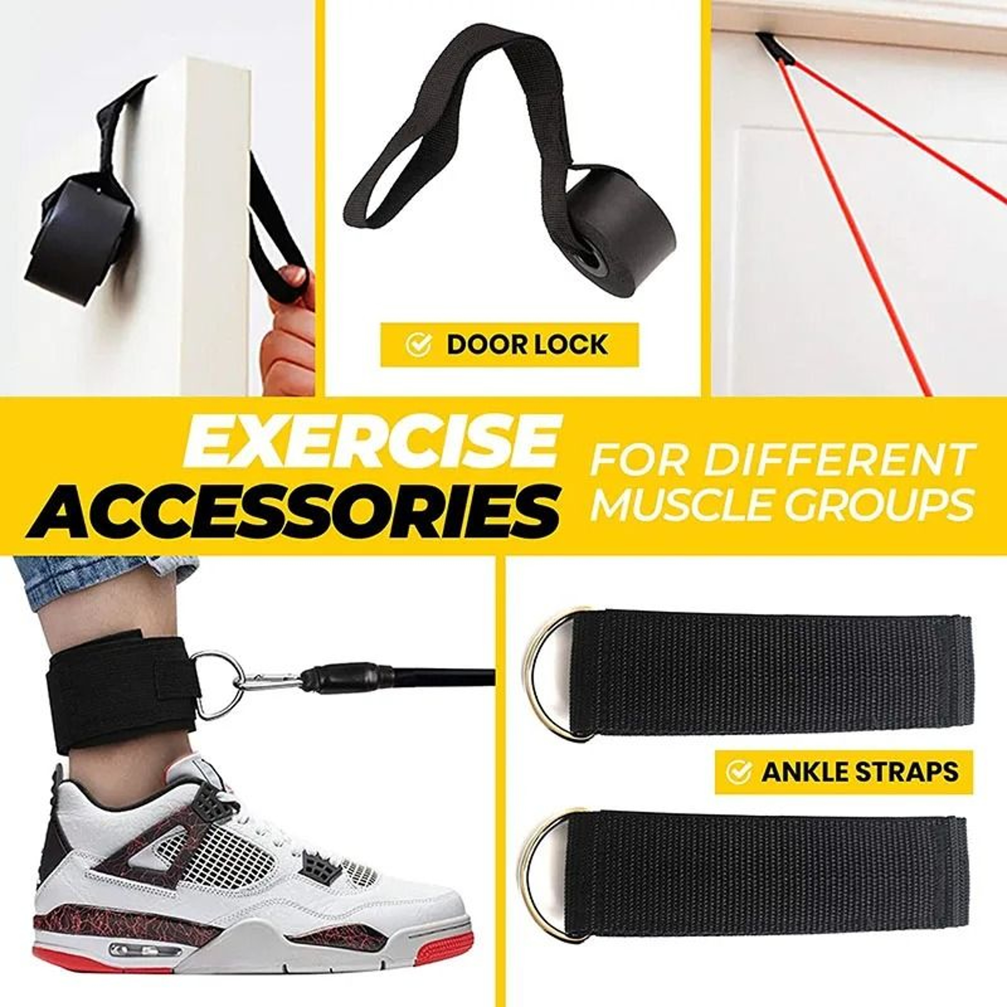 11Piece Professional Resistance Band  Pull Rope Set 4