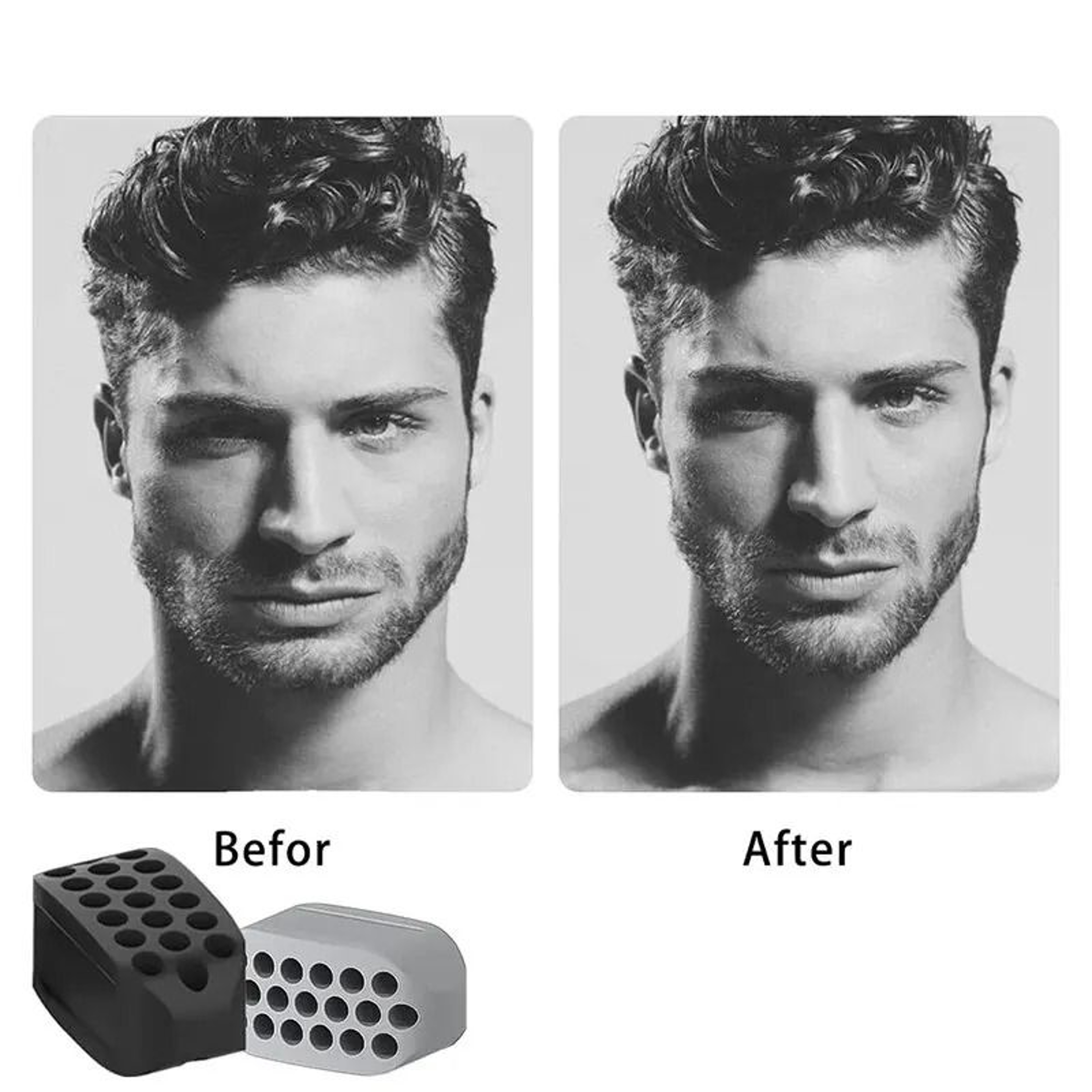Silicone Jaw Exerciser  Facial Toner Set 5