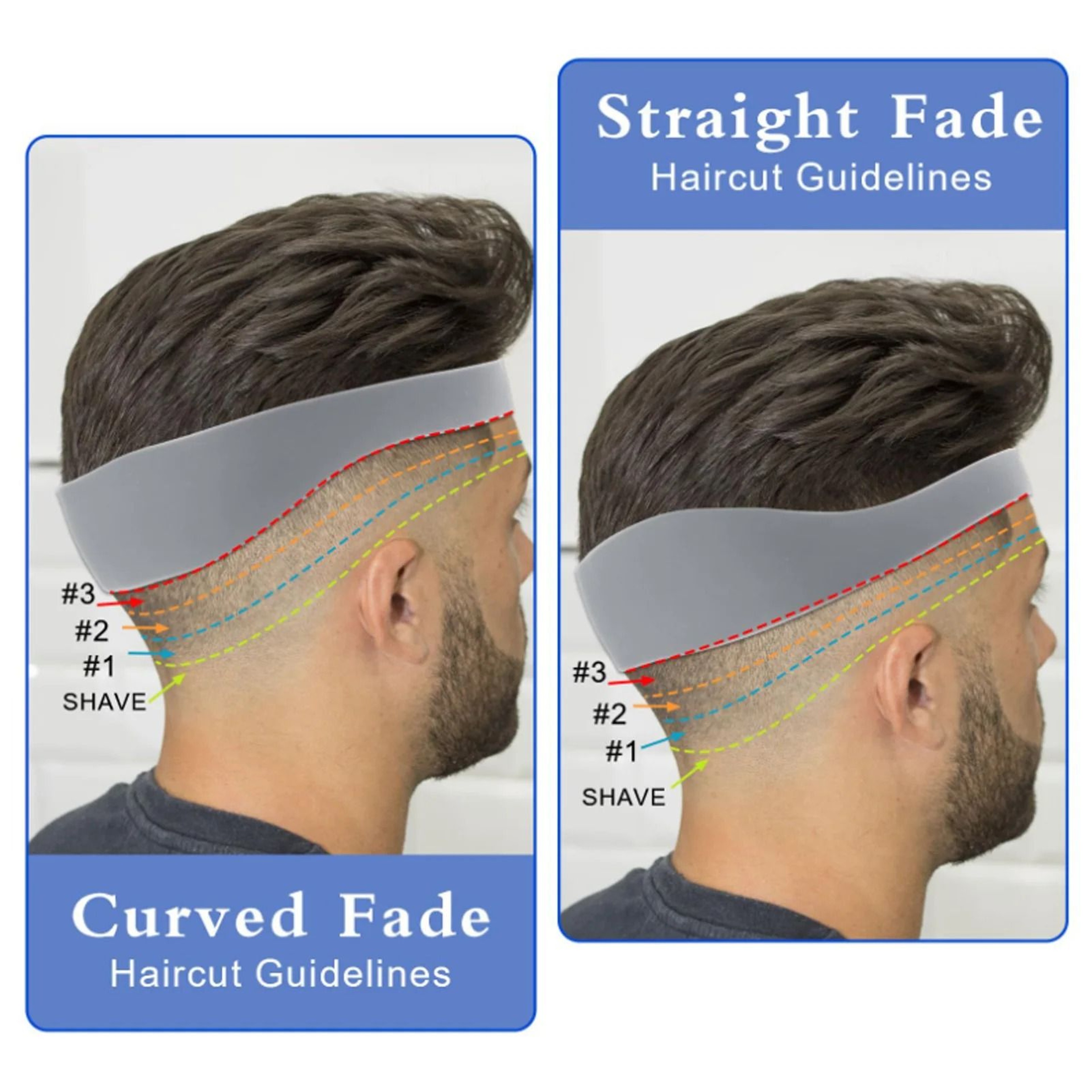 Silicone Neckline Shaving Template And Hair Trimming Guide 3