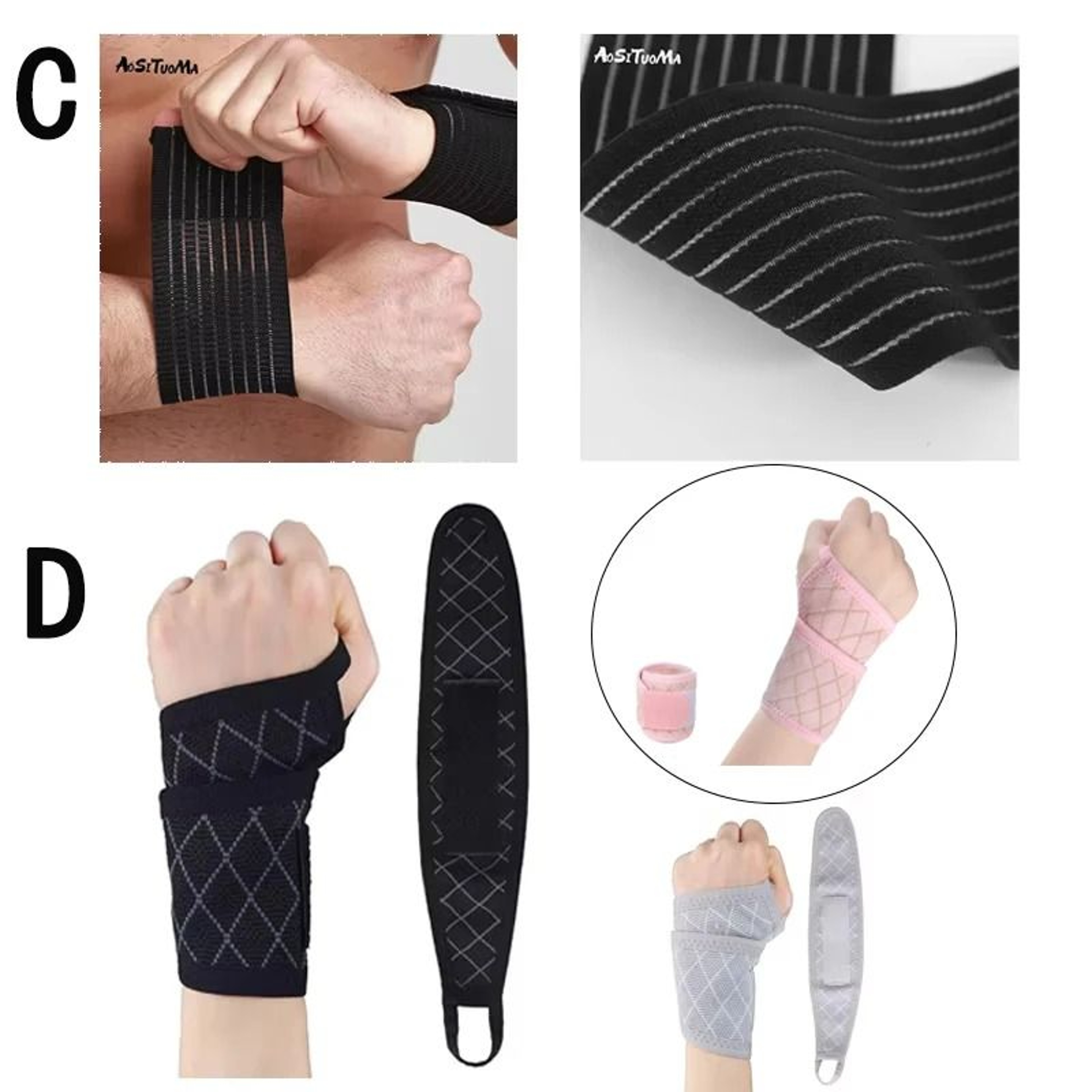 Elastic Sports Wrist Bandage And Pressure Strap 5