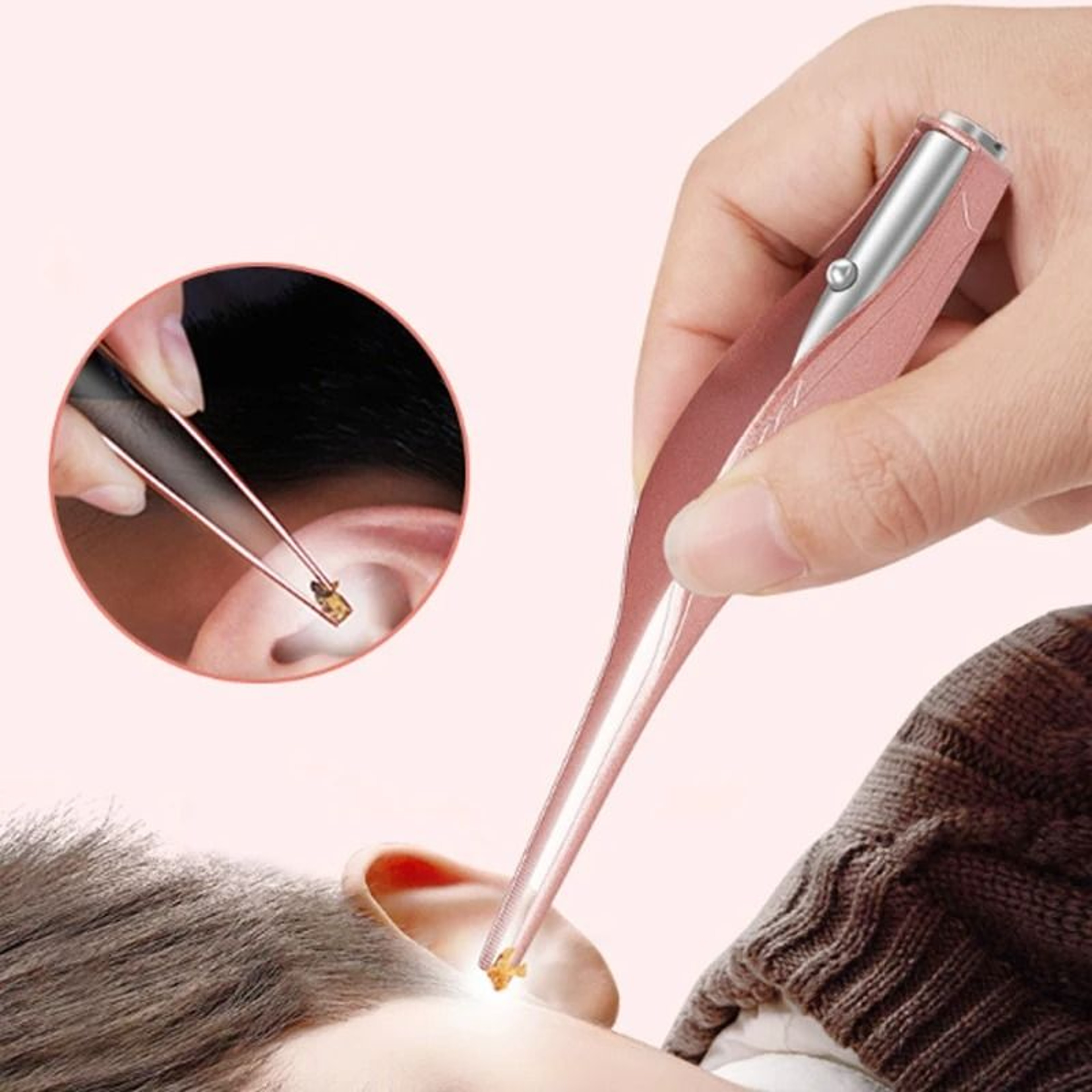 Luminous Visual Ear Scoop And Booger Clip Set 0