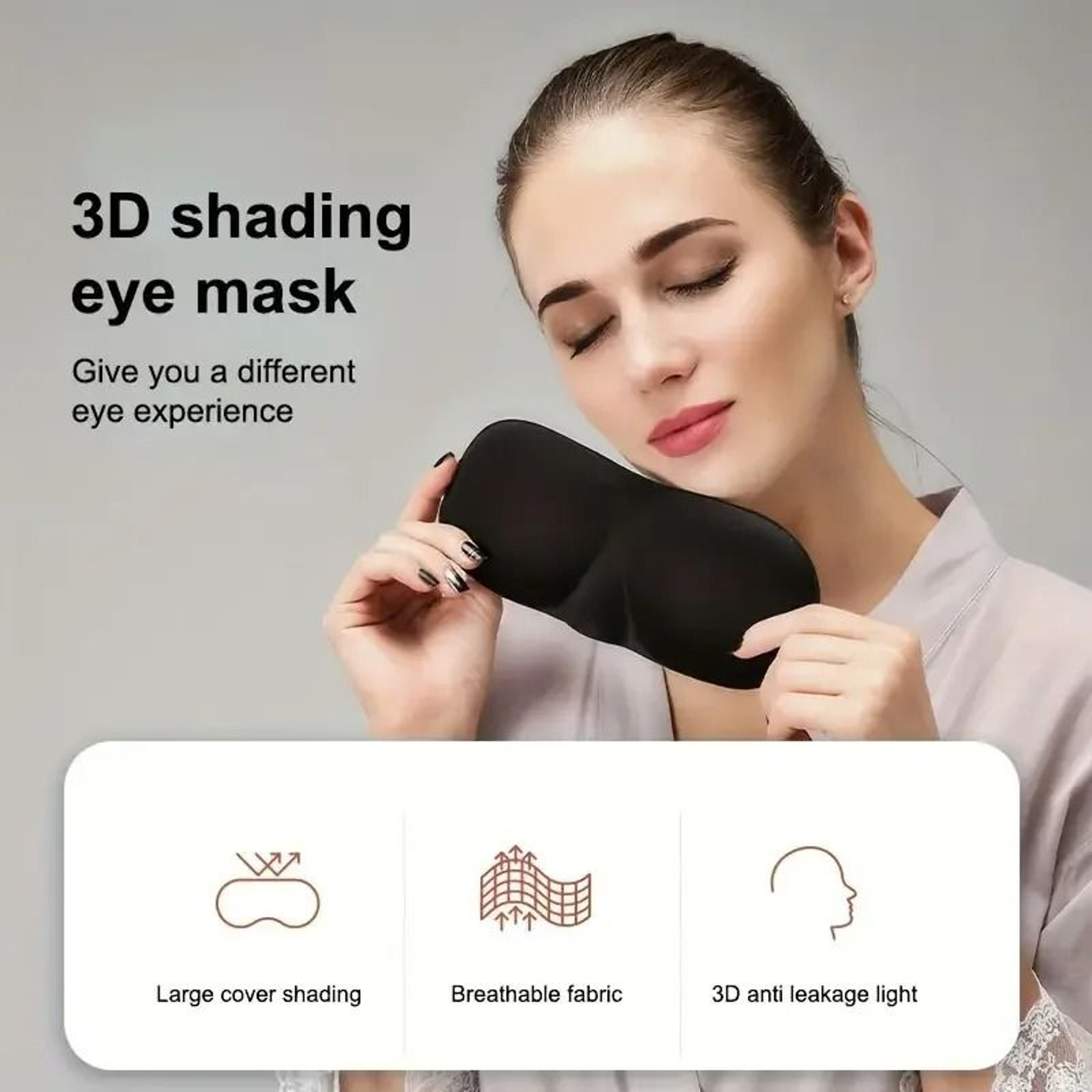 3D Stereoscopic Sleep Magic Memory Sponge Eye Mask 2