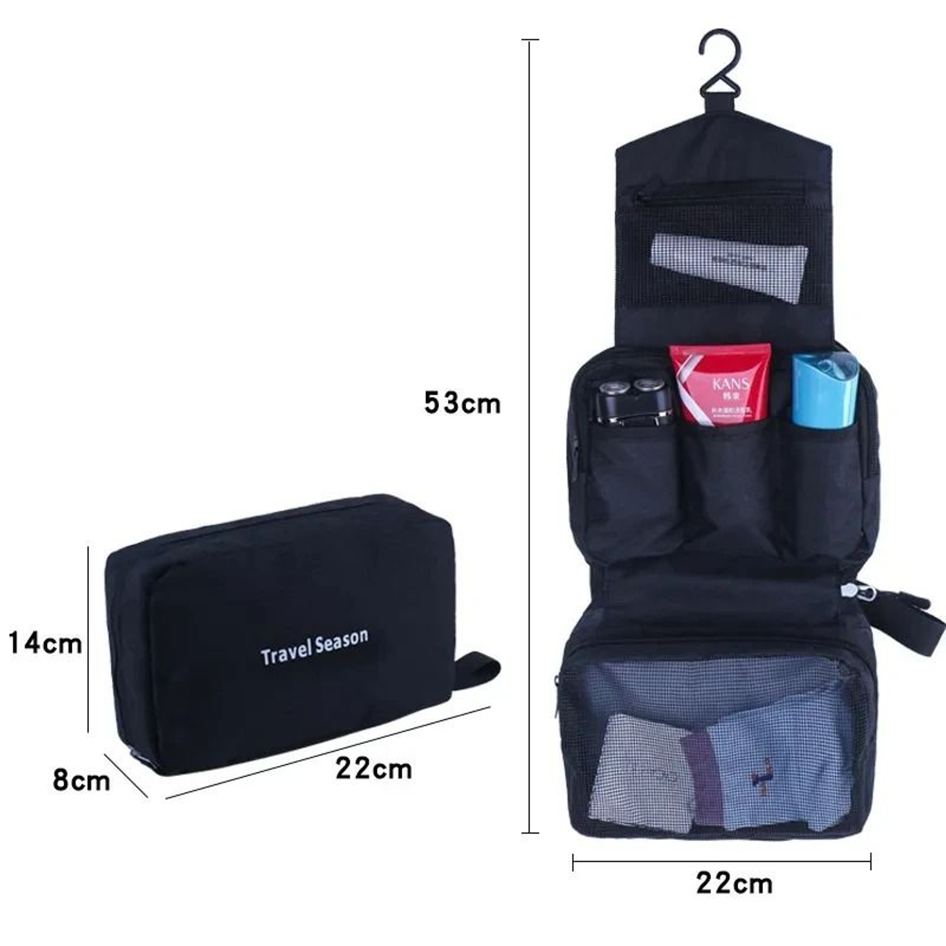 Hanging Waterproof Travel Toiletry And Cosmetic Organizer 5