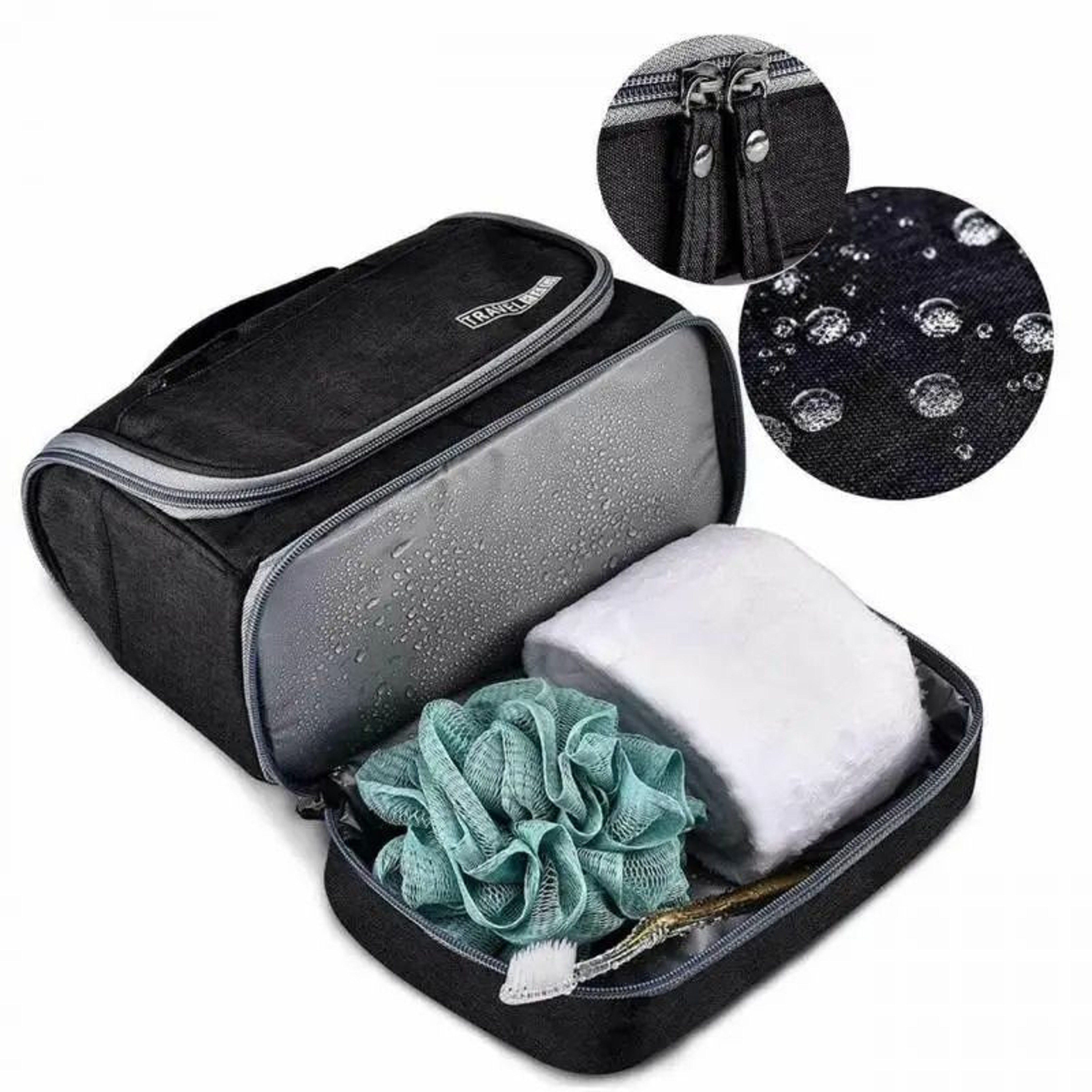 Foldable Waterproof Hanging Toiletry Washbag 2