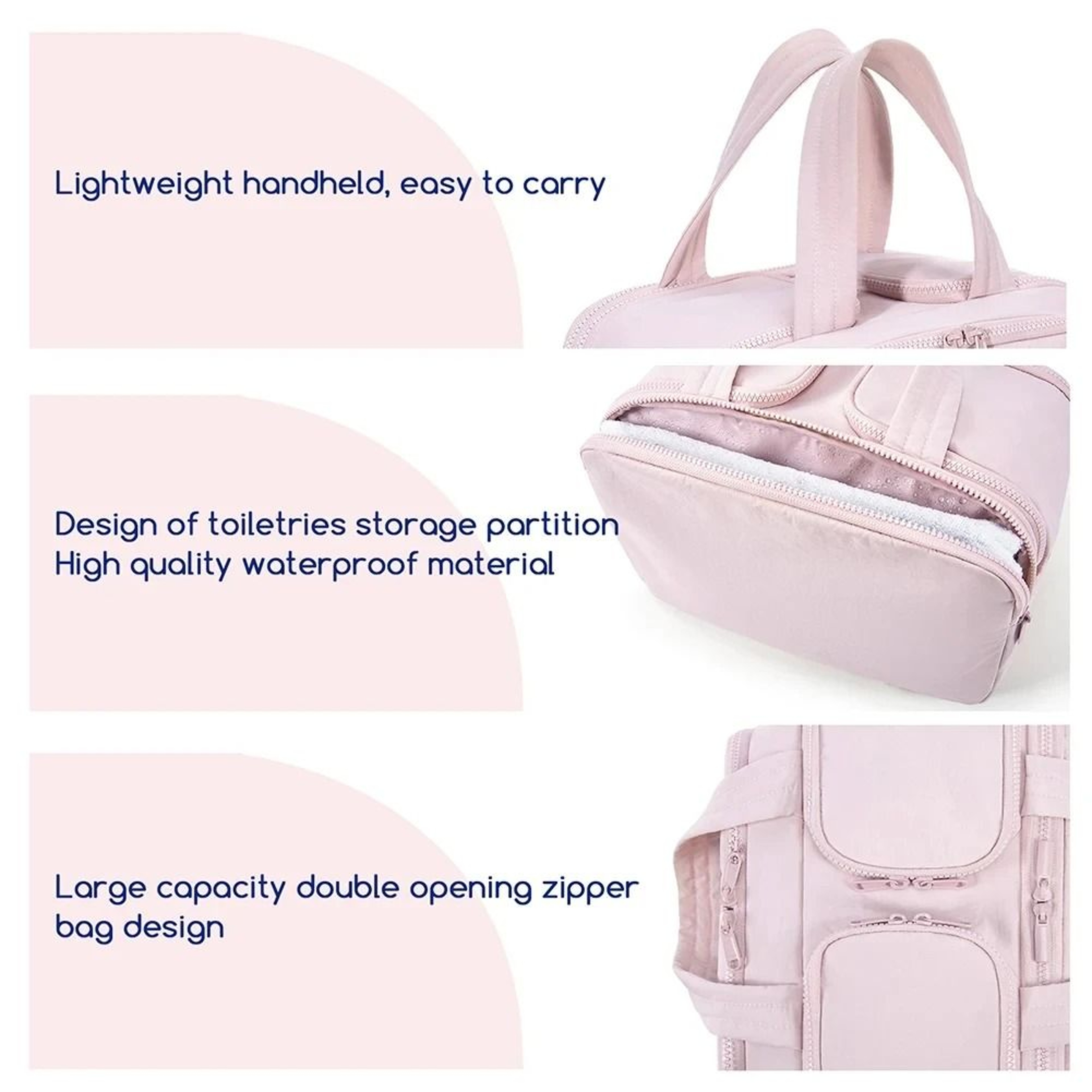 Portable MultiCompartment Fashion Makeup Storage Bag 5