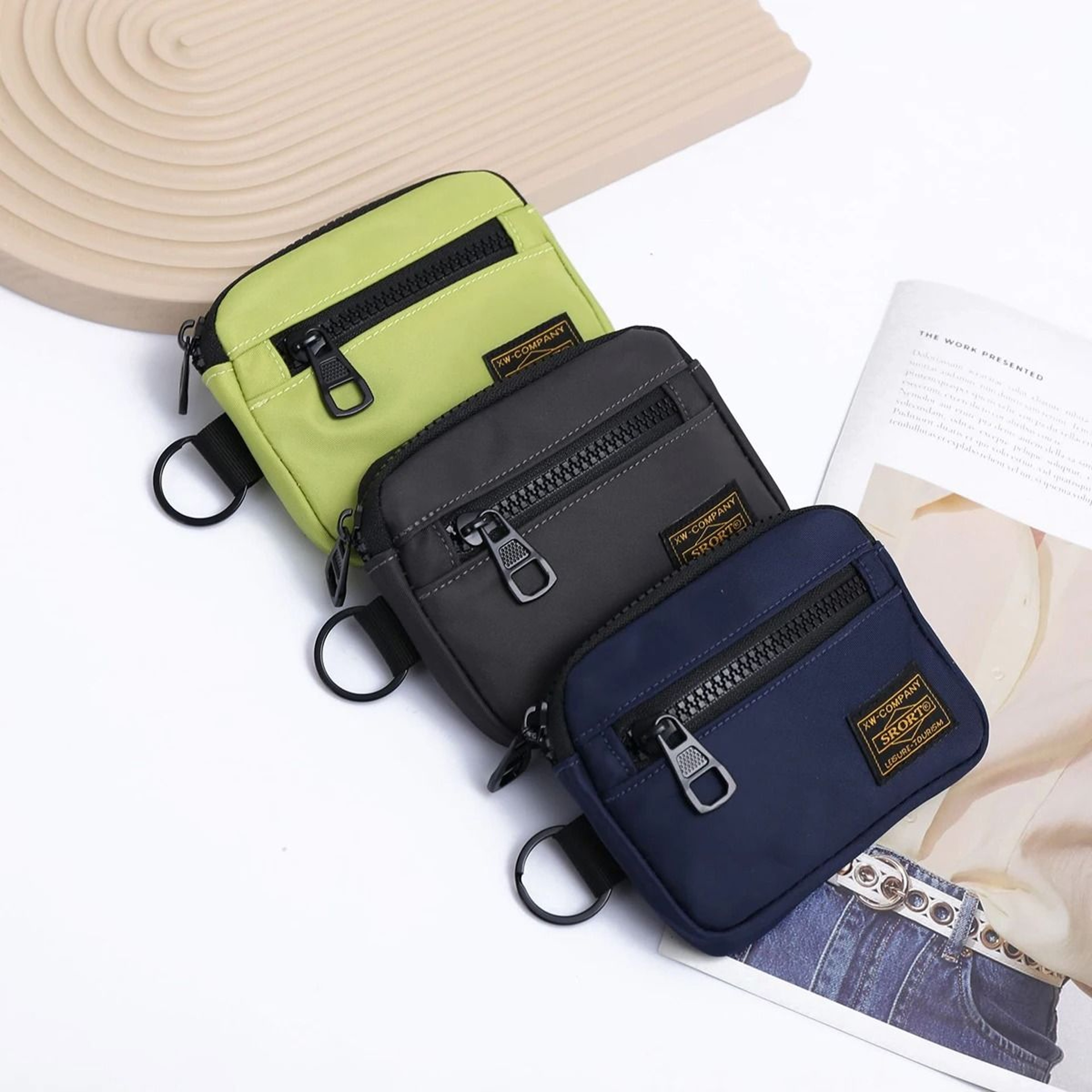 Trendy Oxford Cloth WorkwearStyle MultiFunctional Pouch 3