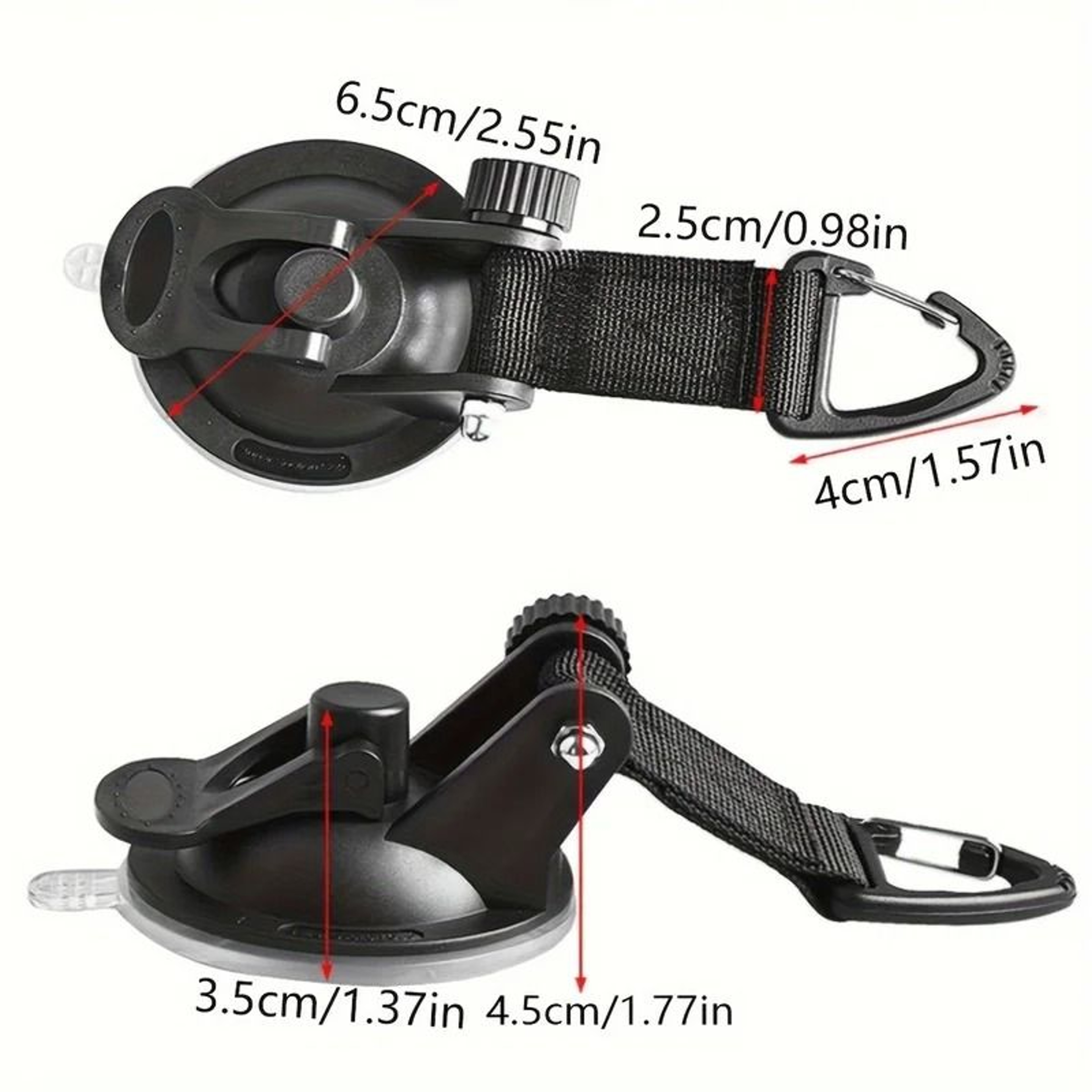 4Pack HeavyDuty Suction Cup Hooks For Vehicle Camping 2