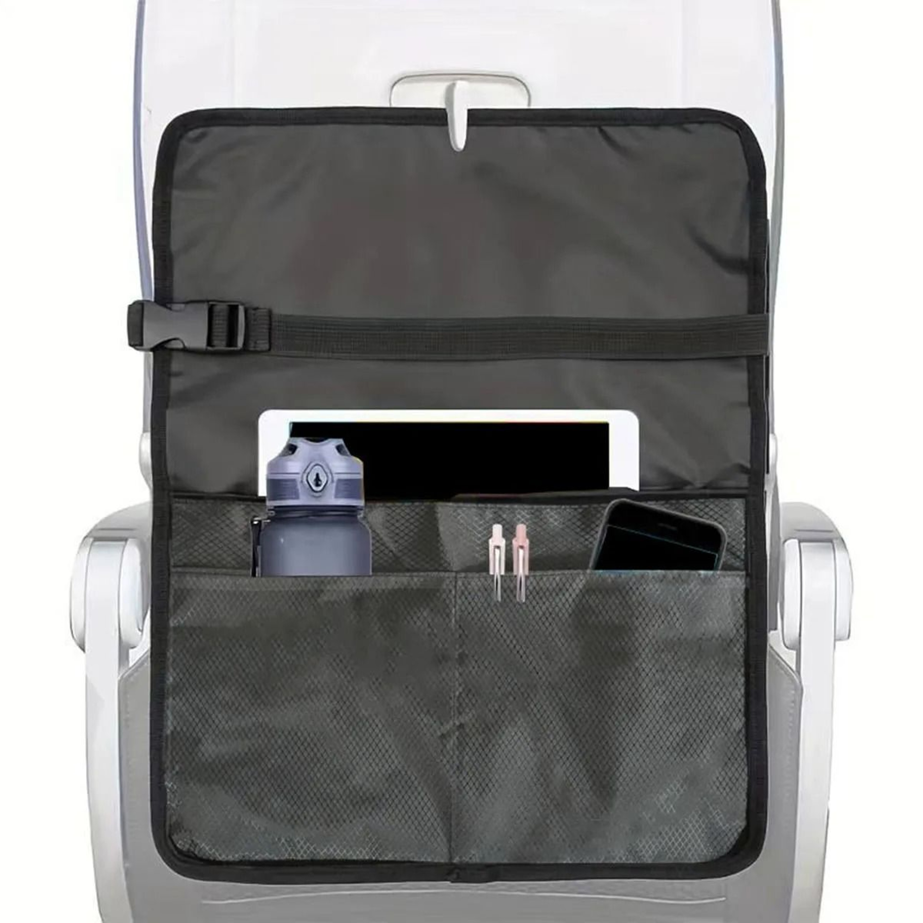 Dark Gray HighSpeed Rail And Airplane Table Board Storage Bag 4