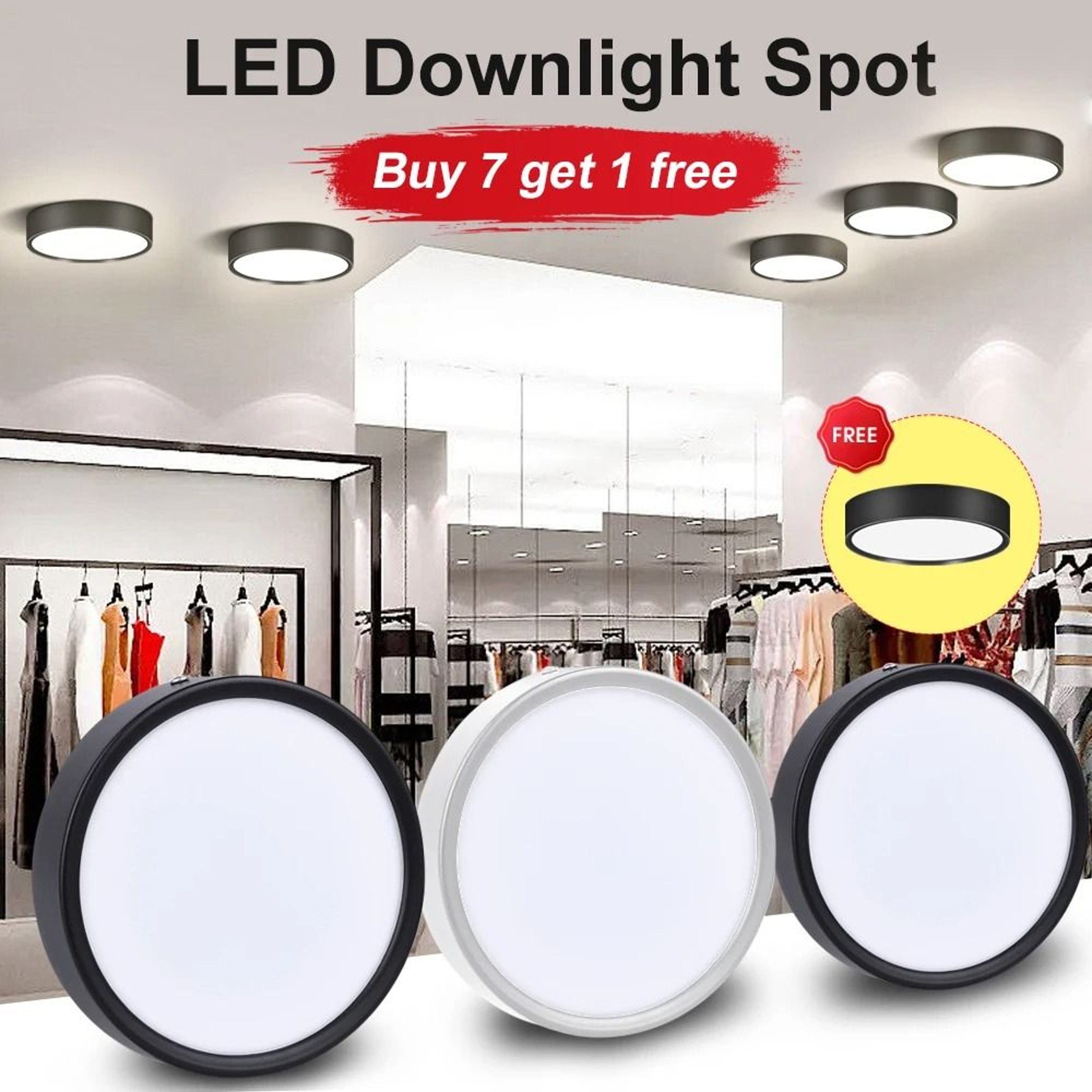 Premium SurfaceMounted LED Spotlight And Downlight Collection 0