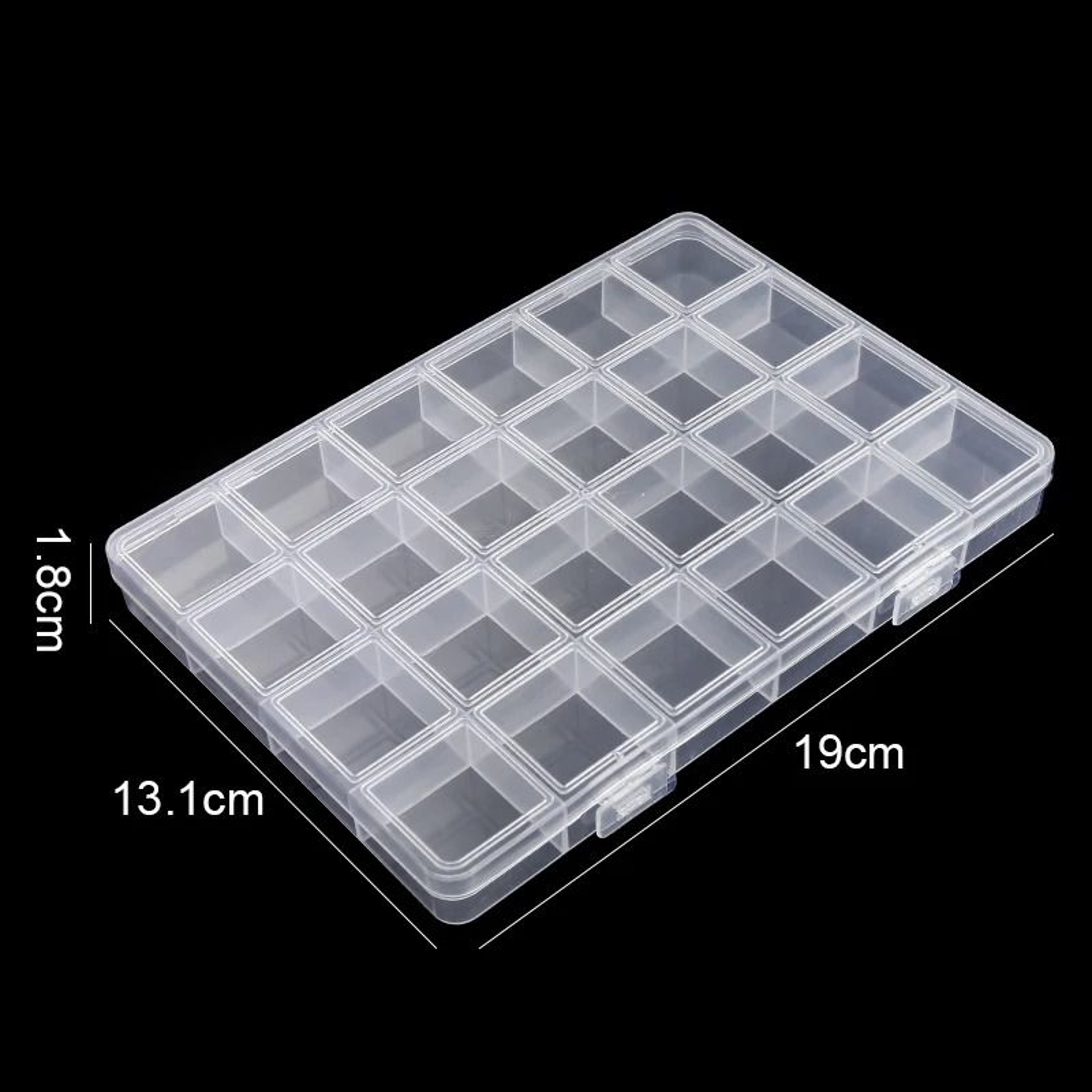 Transparent Clear Plastic Jewelry And Bead Storage Organizer 12