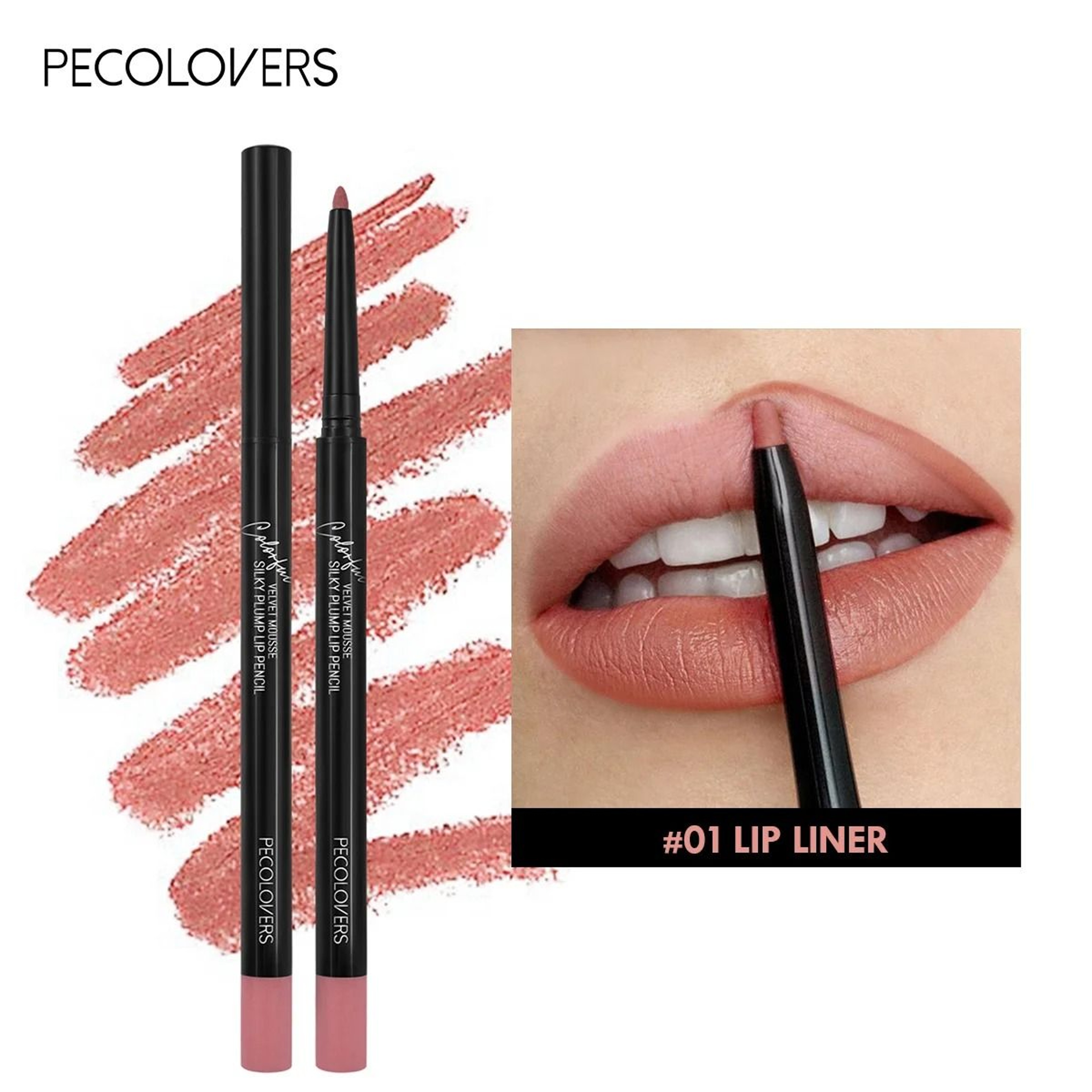 Waterproof Matte Red Contour Lipliner Pencil 7