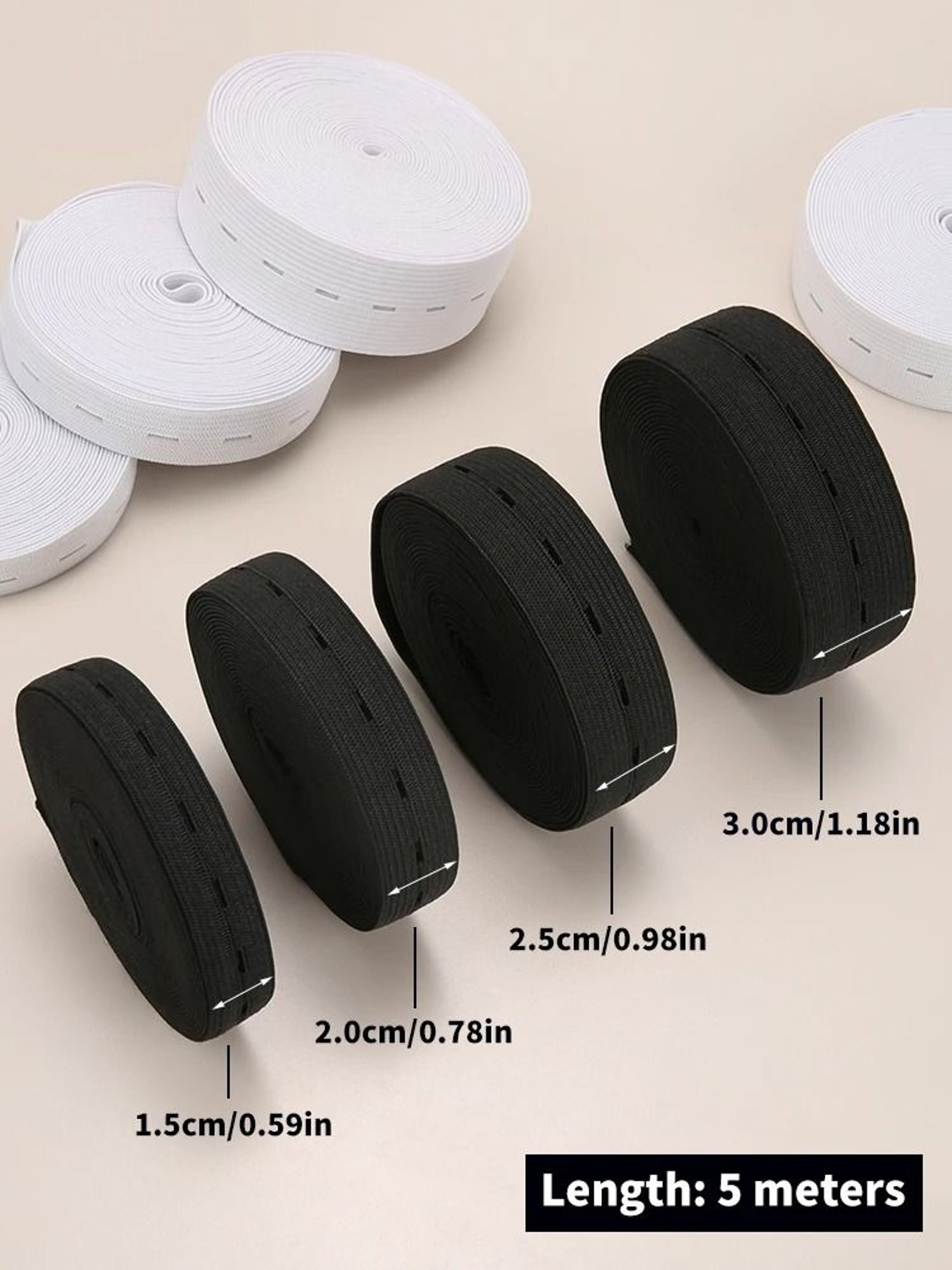Industrial Standard 5m Button Hole Elastic Belt 2