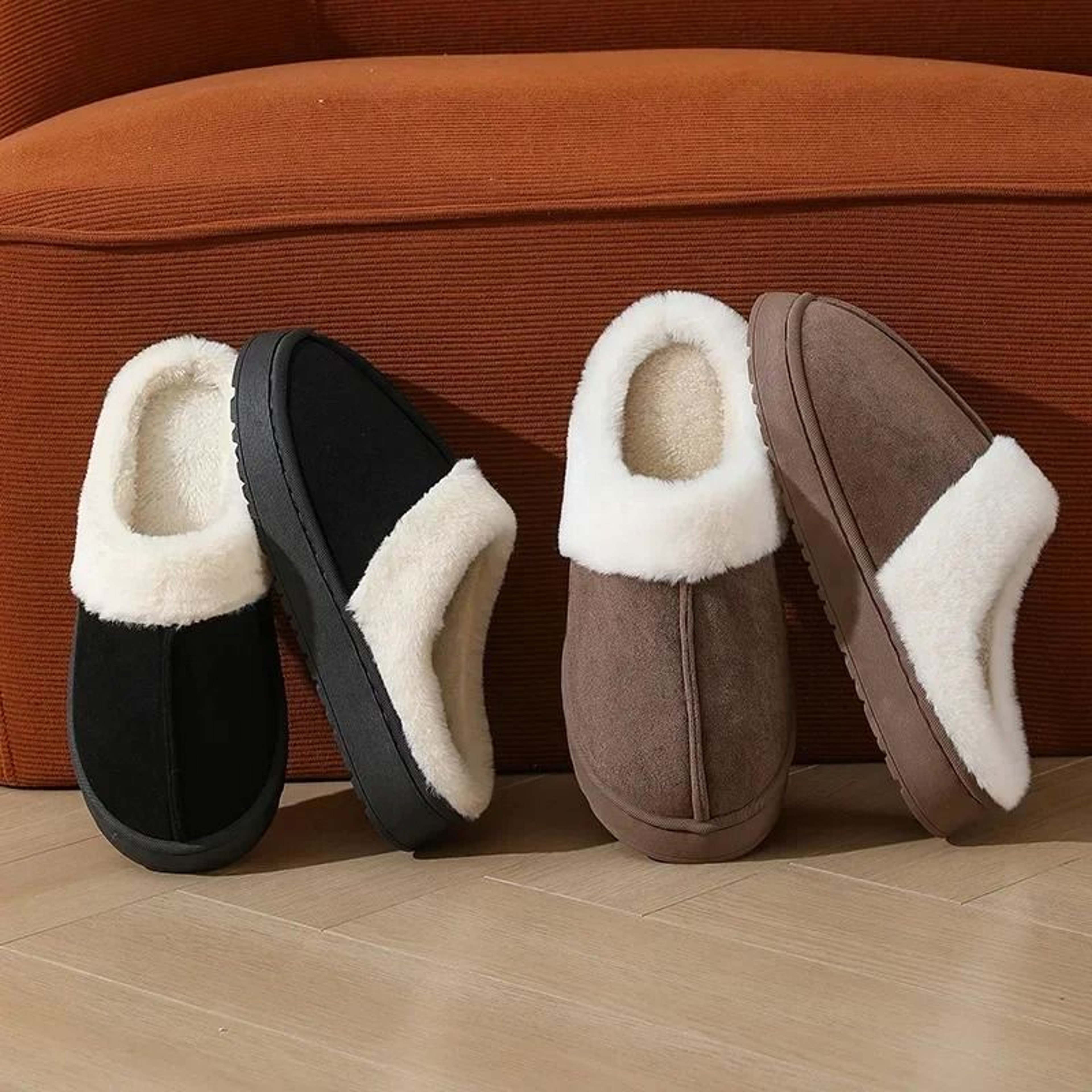 Thick Sole Outdoor Plush Slippers 3