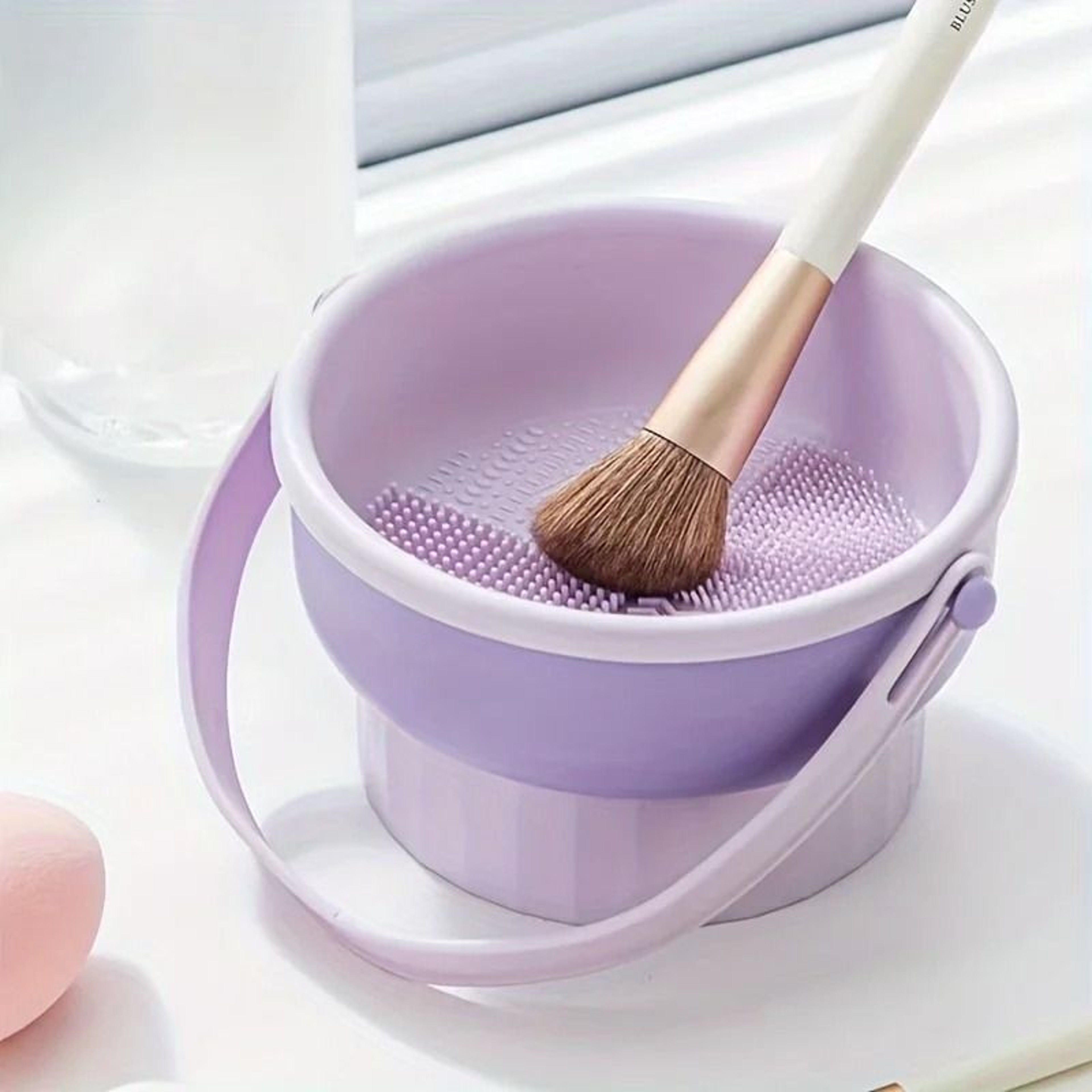 3In1 Silicone Makeup Brush Cleaner Mat  Drying Rack 6