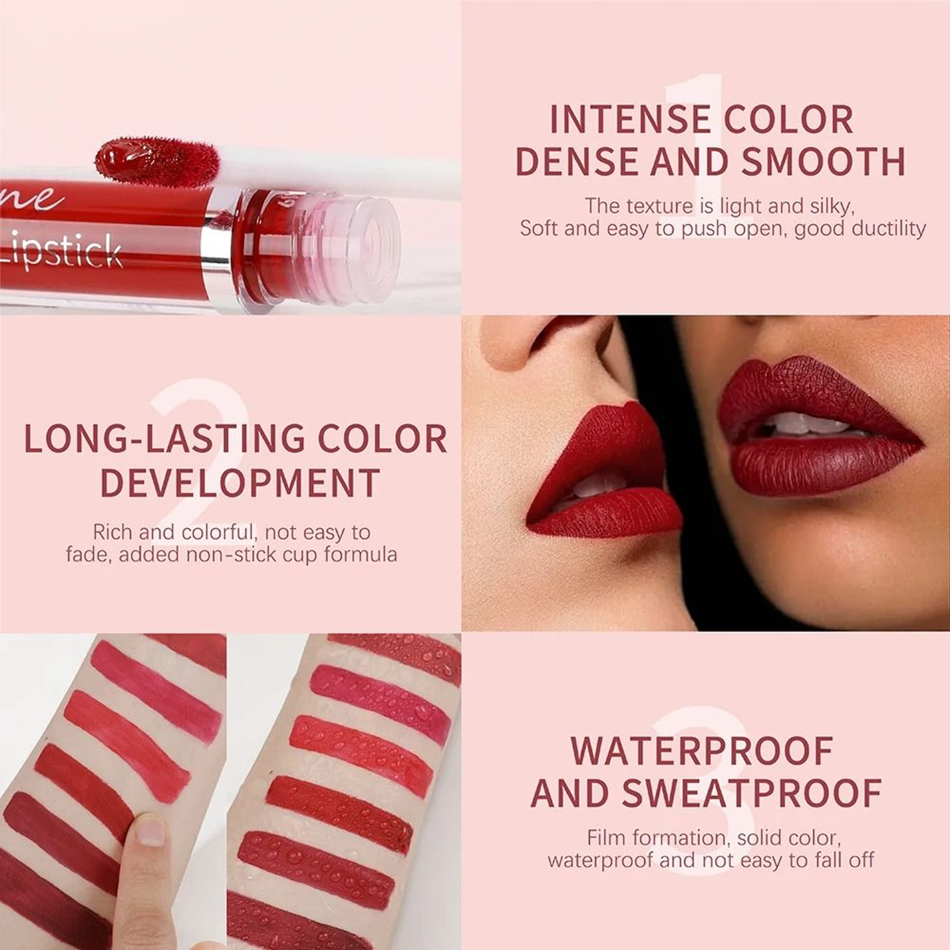 Matte Velvet Waterproof Lip Glaze 1