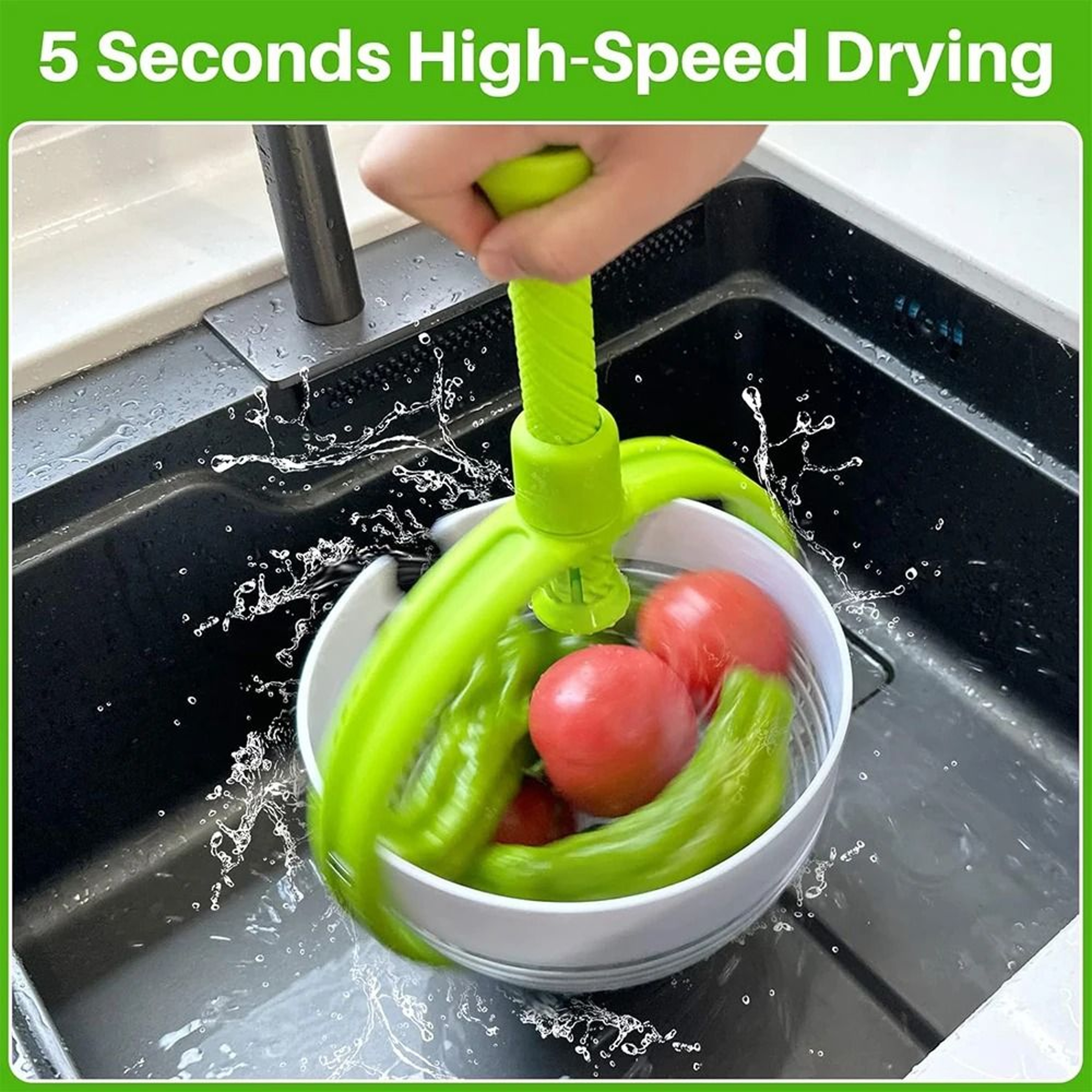 3Quart Large Capacity Salad Spinner 3