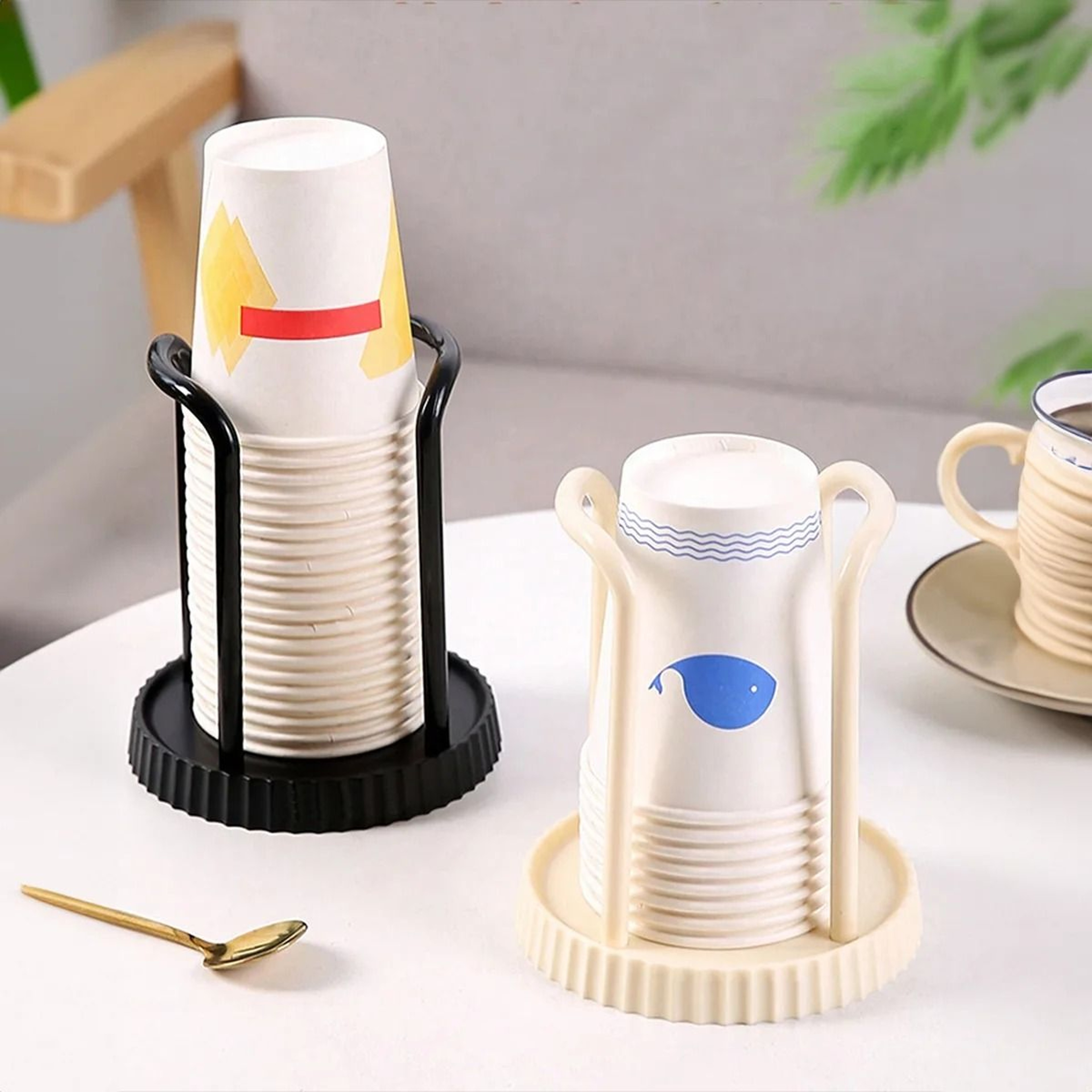 Simple Paper Cup Holder And Storage Rack 5