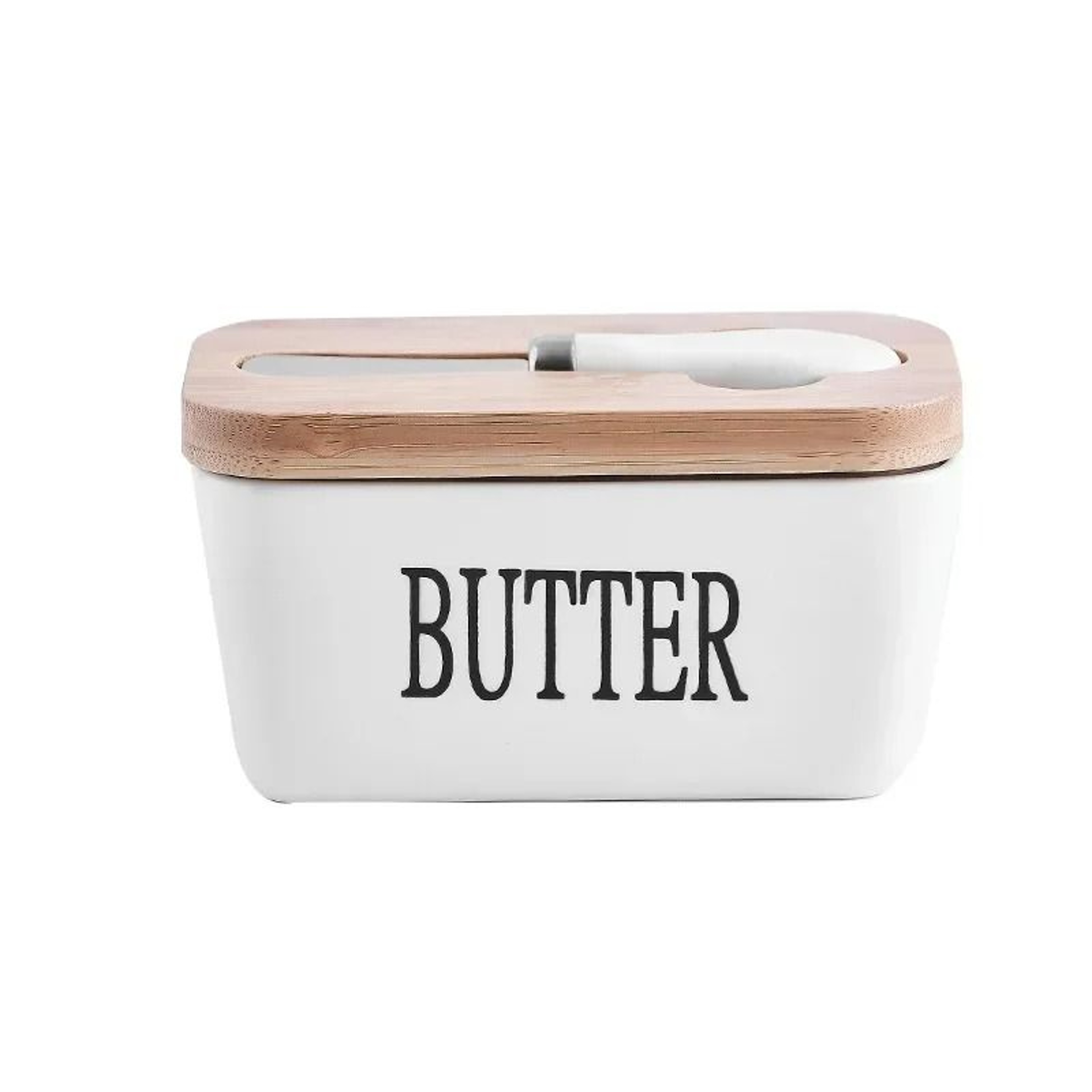 Ceramic Butter Container With Integrated Slicer Knife 4