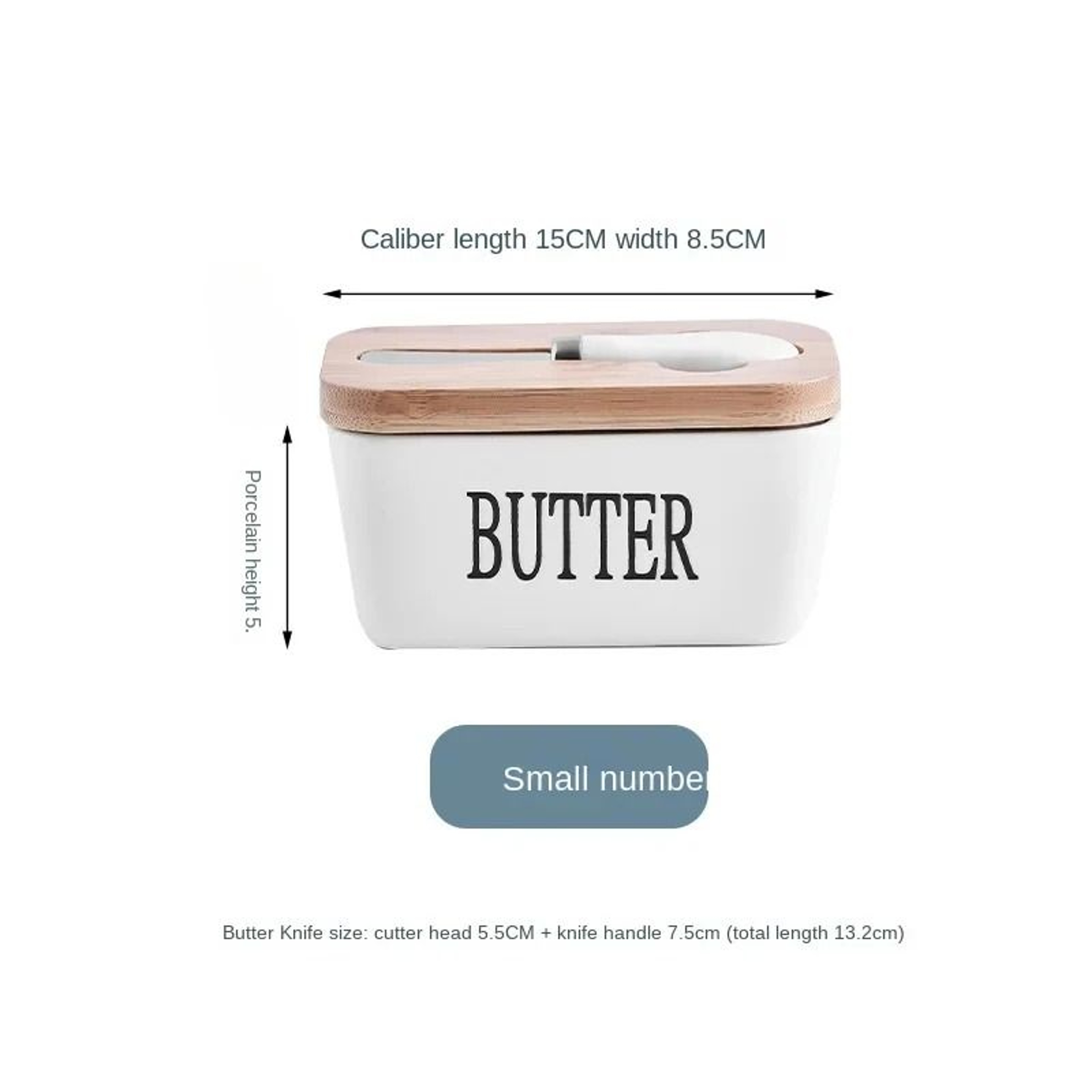 Ceramic Butter Container With Integrated Slicer Knife 5
