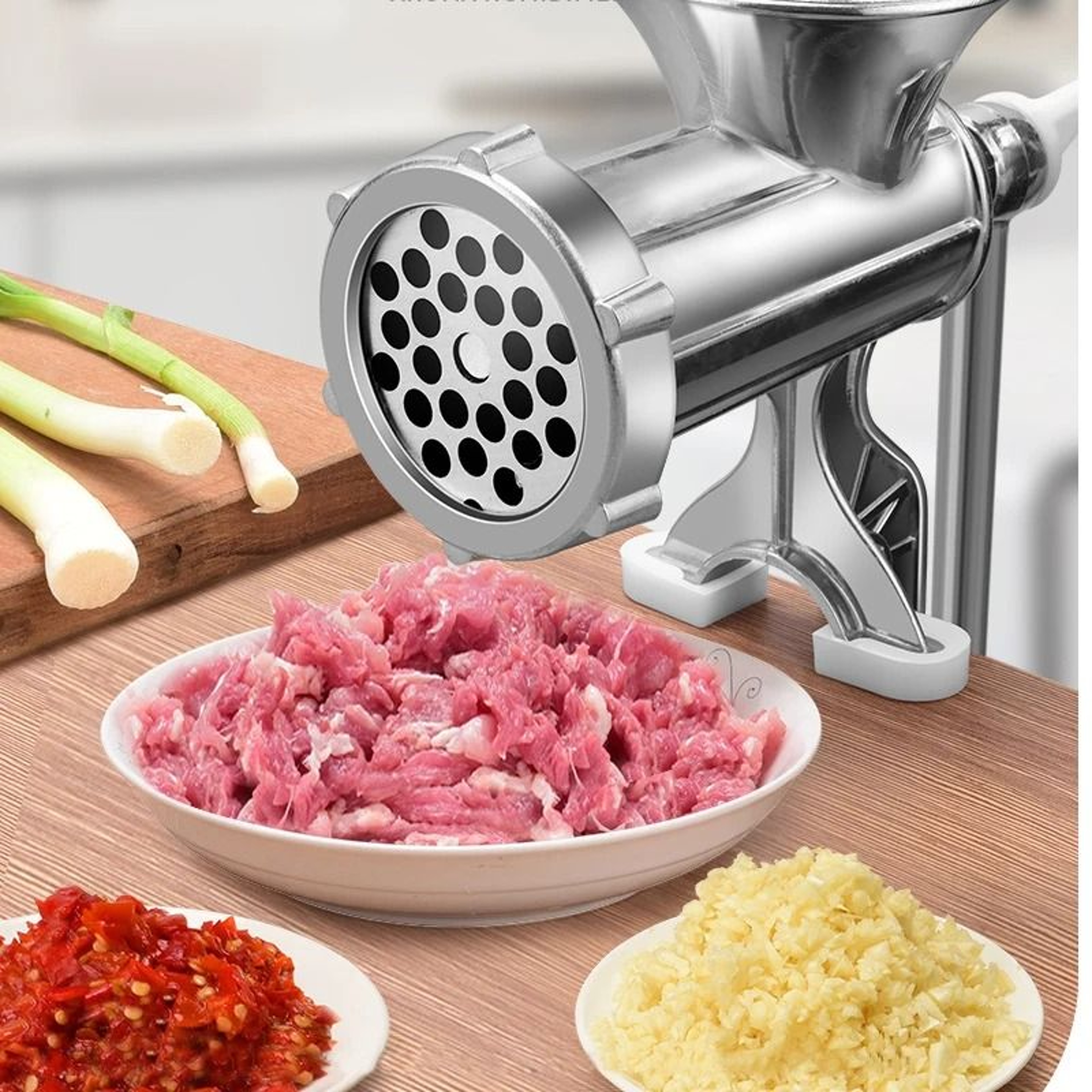 Manual Meat Grinder  Sausage Maker Machine With HeavyDuty Aluminum Alloy Framework 2