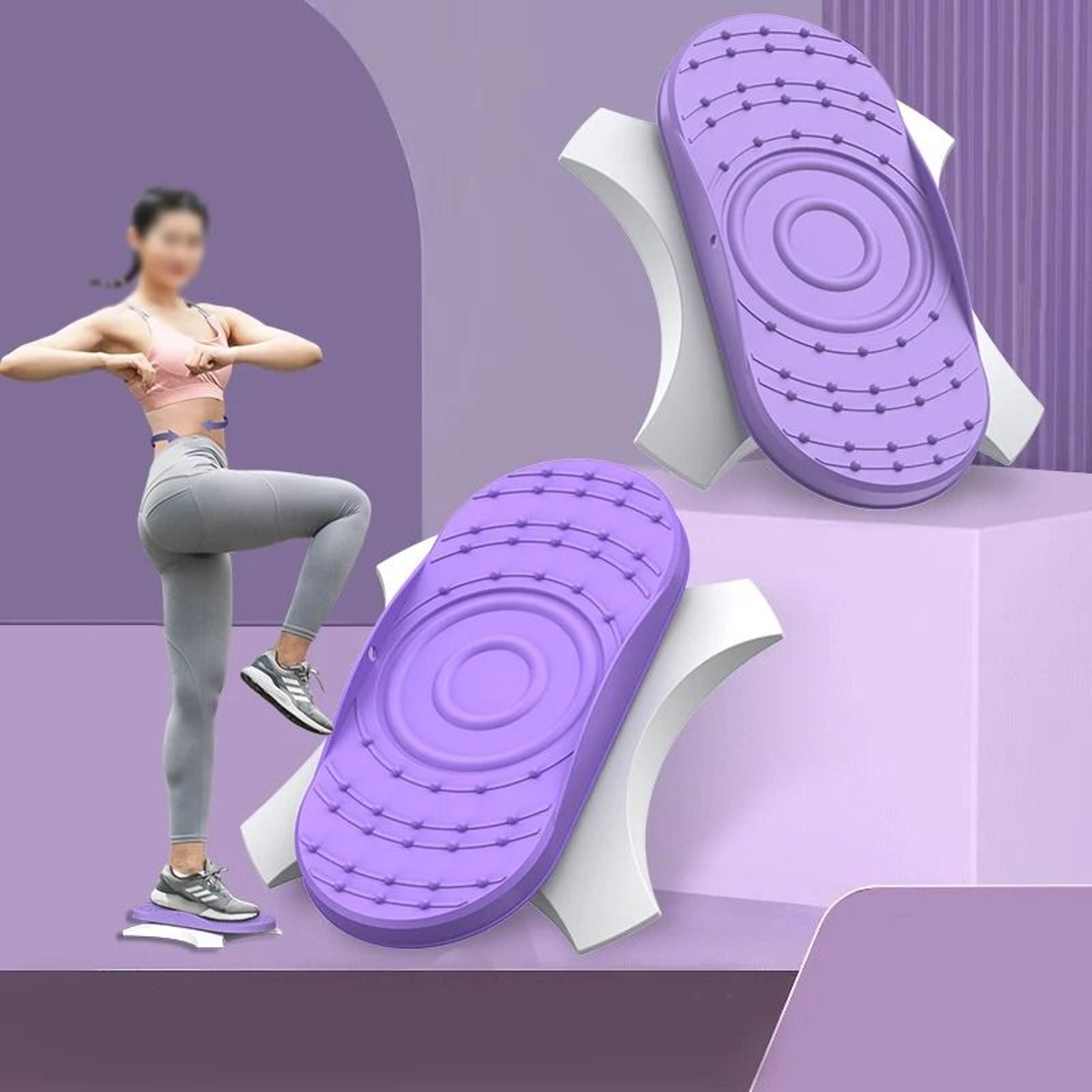 Separate Waist Twisting Exercise Machine With NonSlip Texture For Core Fitness 0
