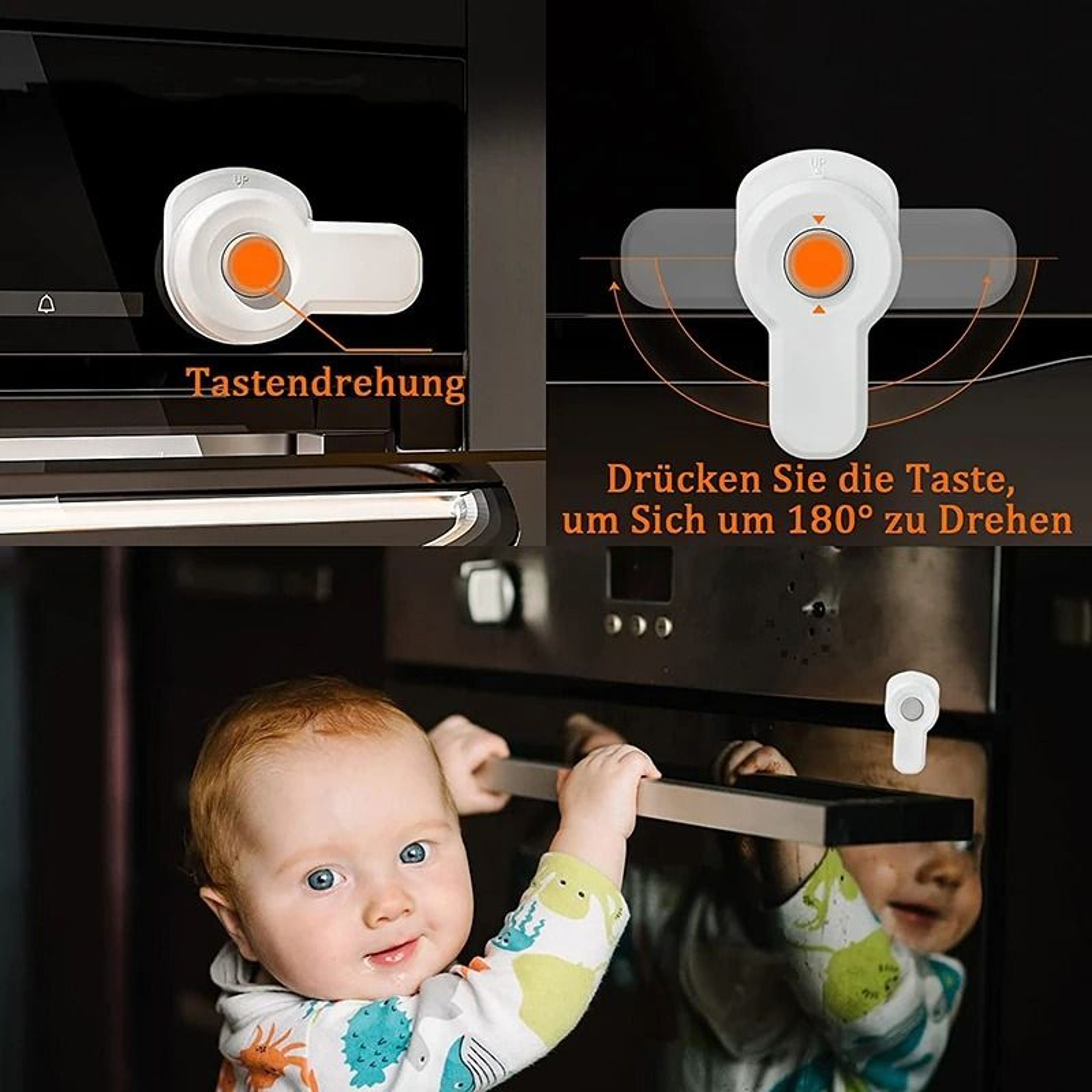 Baby Safety Oven  MultiPurpose Furniture Lock 1